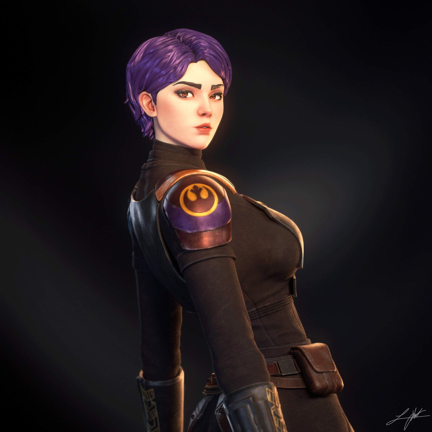 Sabine Wren Resin Fan Art (Design by Abe3D)
