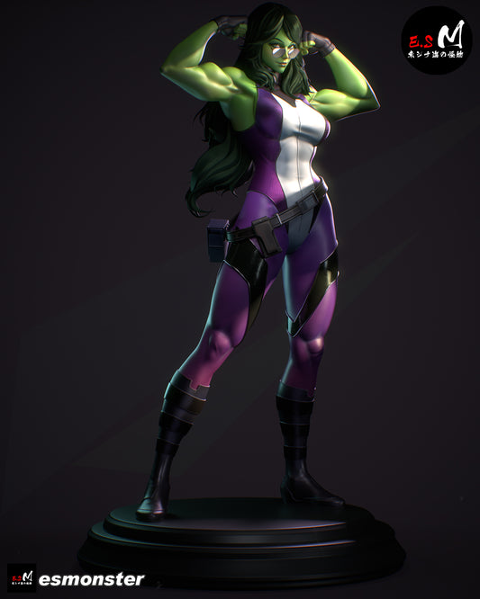 She Hulk Resin Art (East Sea Monster Version)