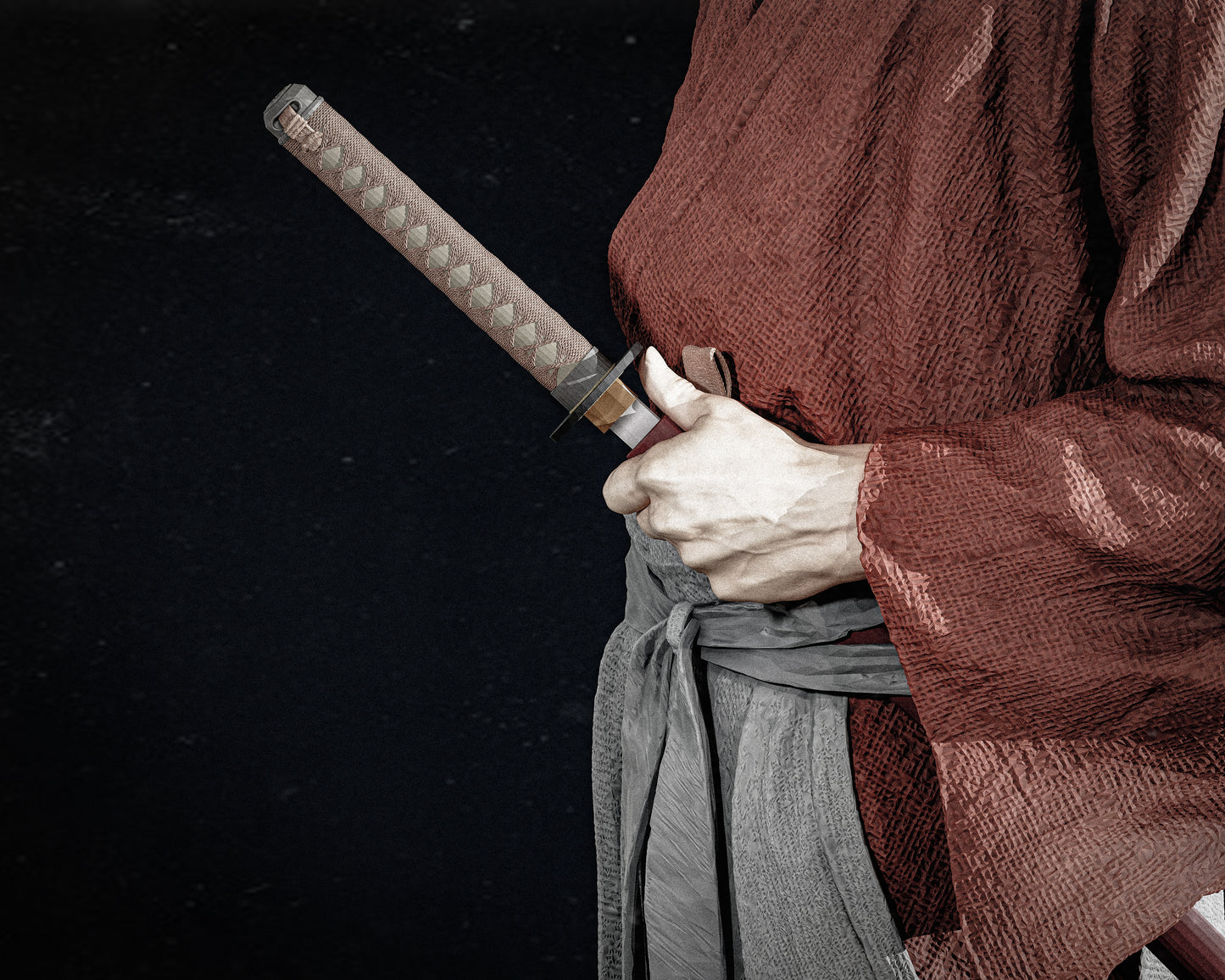 Kenshin Himura Resin Sculpture (Design by CA3D Studios)