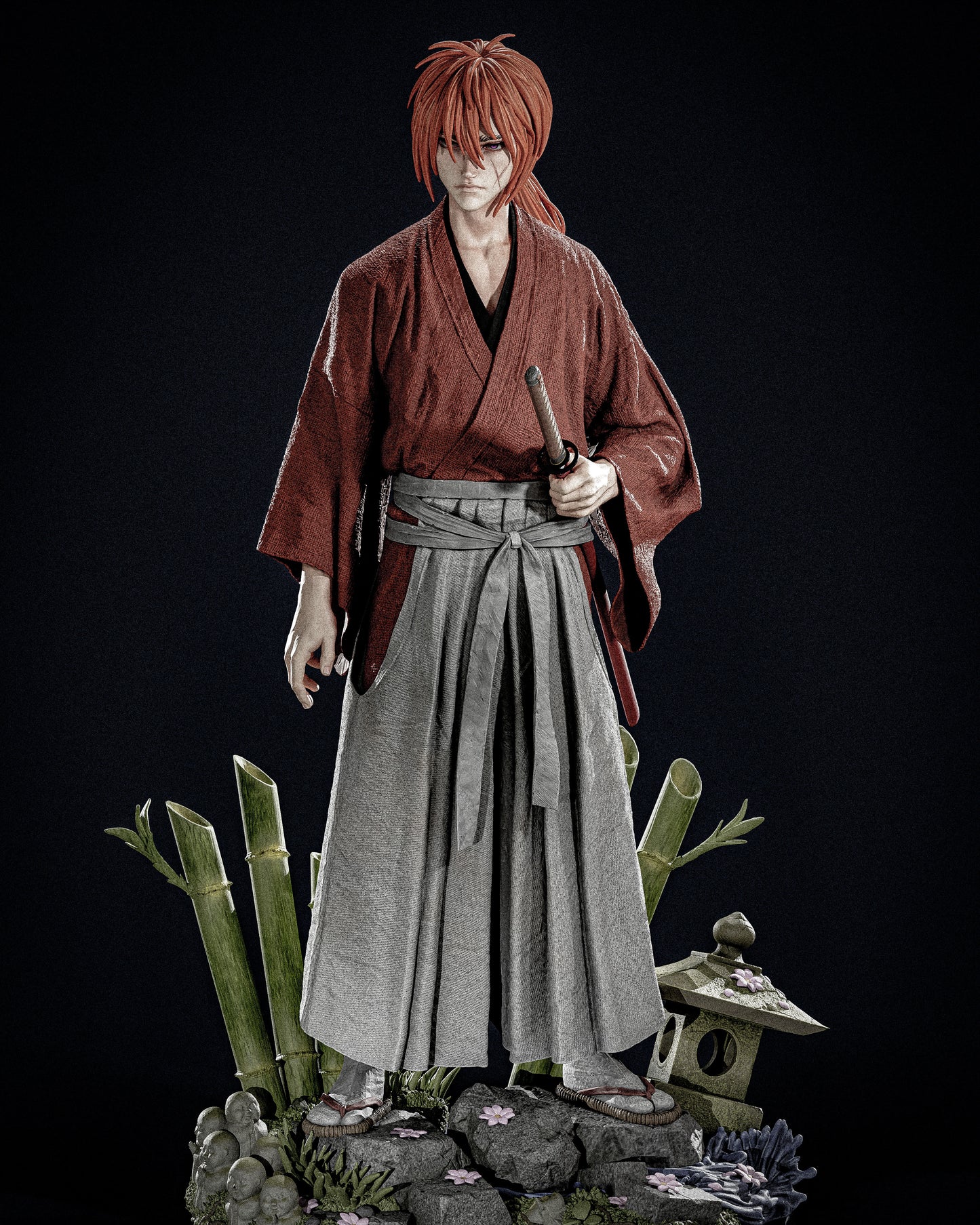 Kenshin Himura Resin Sculpture (Design by CA3D Studios)