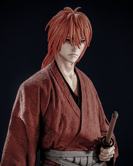 Kenshin Himura Resin Sculpture (Design by CA3D Studios)
