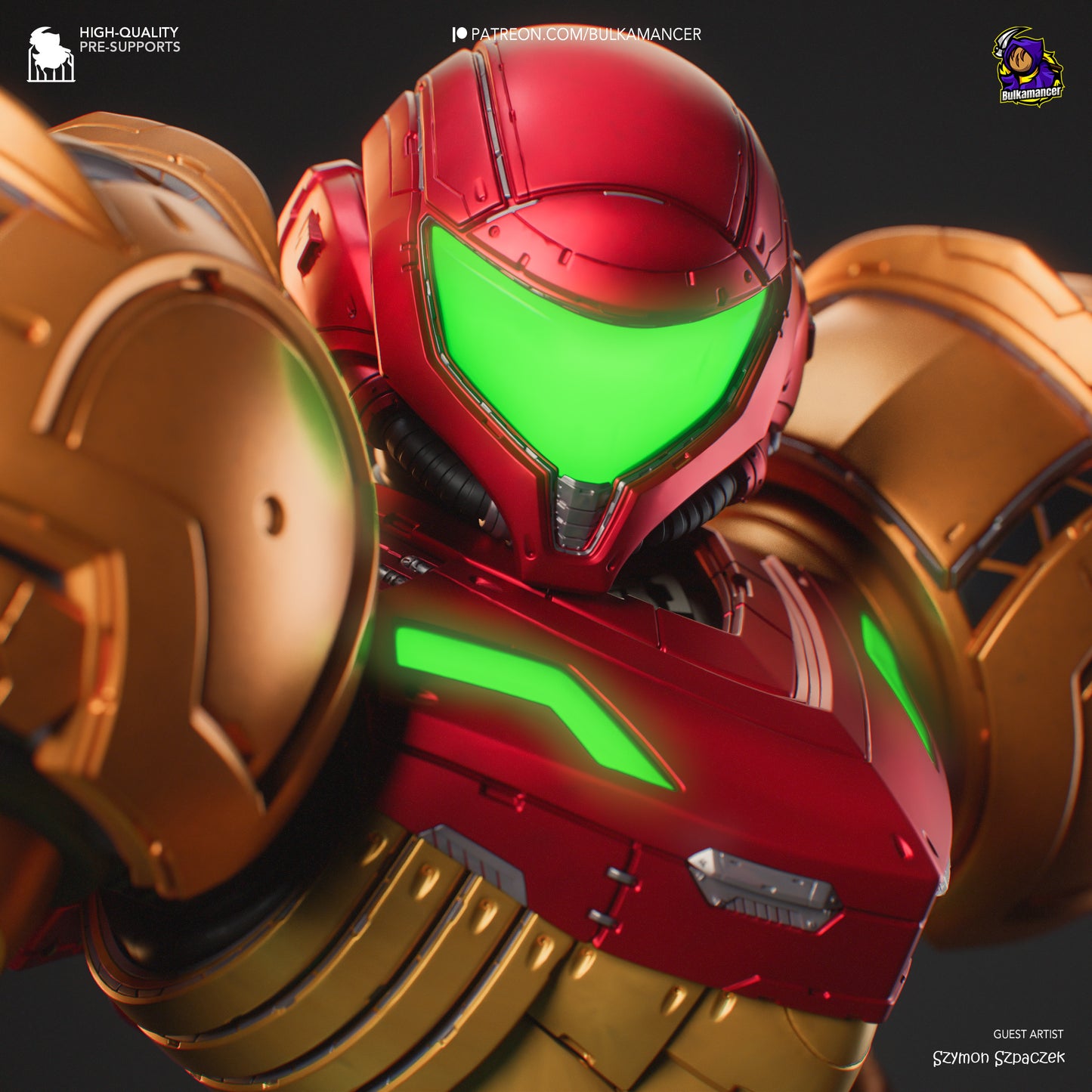 Metroid Samus Resin Fan Art - MTO (Design by Bulkamancer)