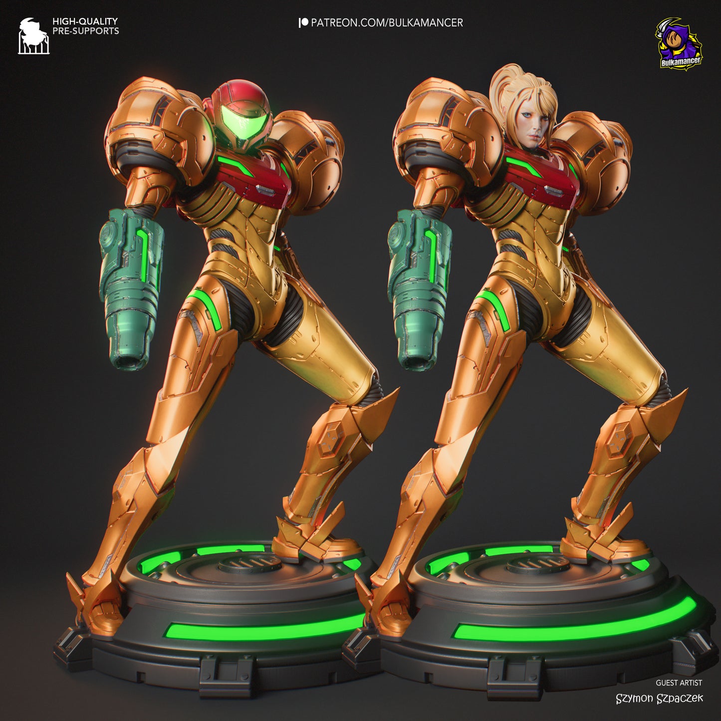 Metroid Samus Resin Fan Art - MTO (Design by Bulkamancer)