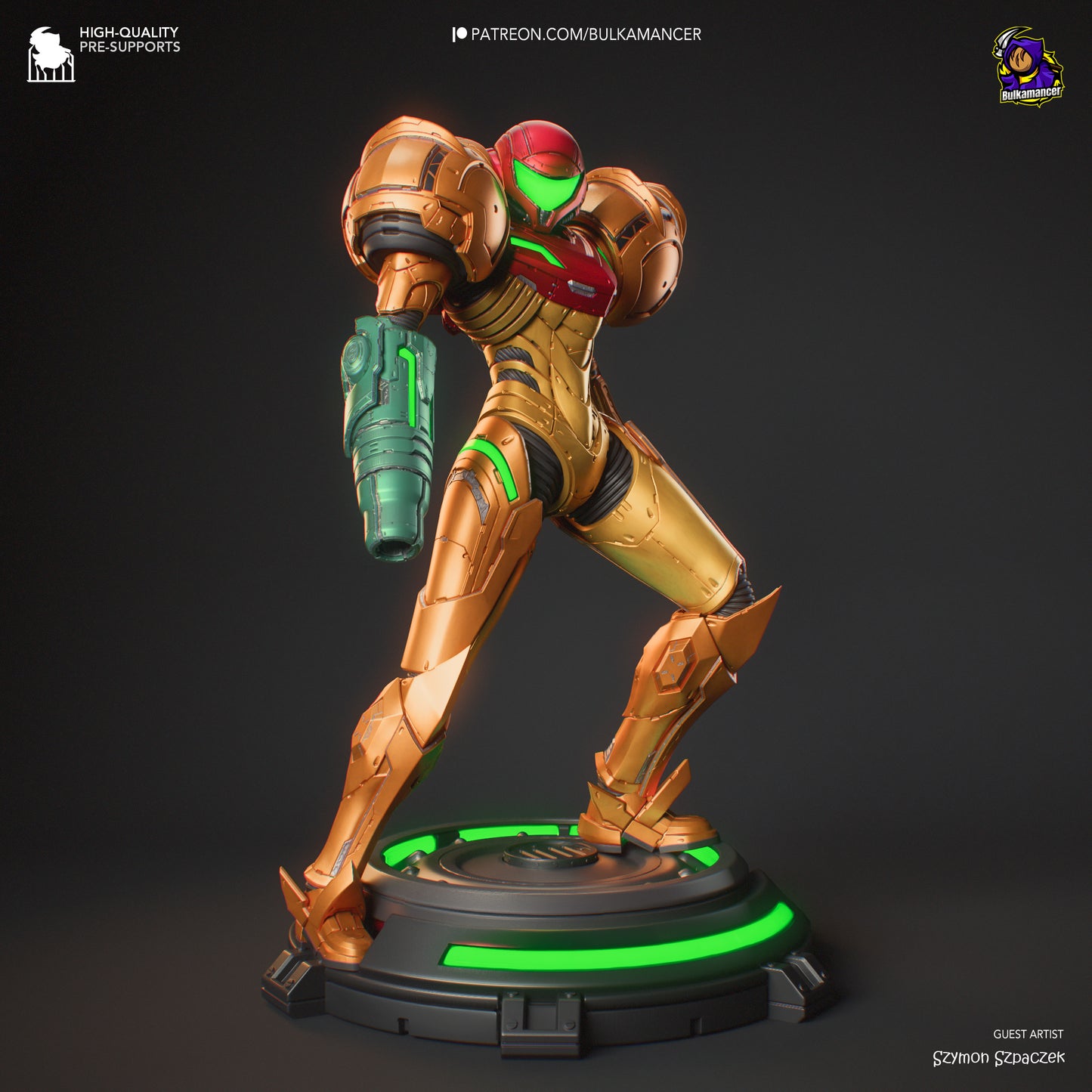 Metroid Samus Resin Fan Art - MTO (Design by Bulkamancer)