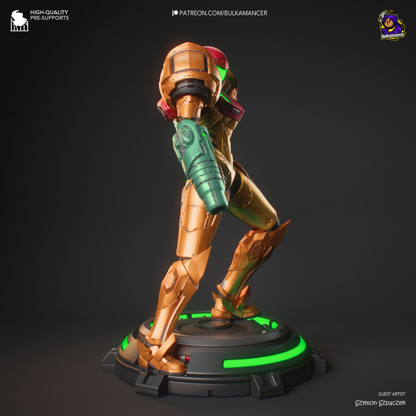 Metroid Samus Resin Fan Art - MTO (Design by Bulkamancer)