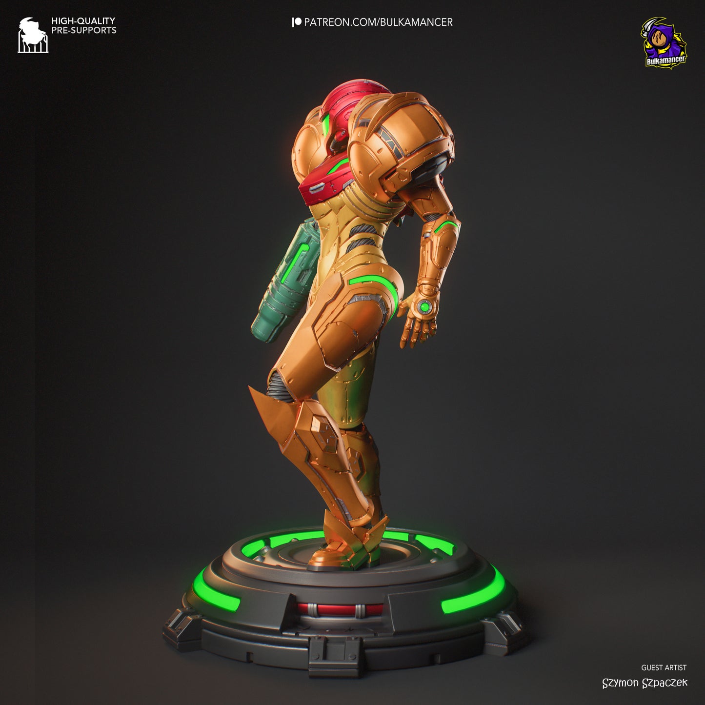 Metroid Samus Resin Fan Art - MTO (Design by Bulkamancer)