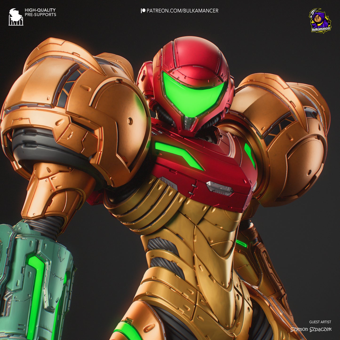 Metroid Samus Resin Fan Art - MTO (Design by Bulkamancer)