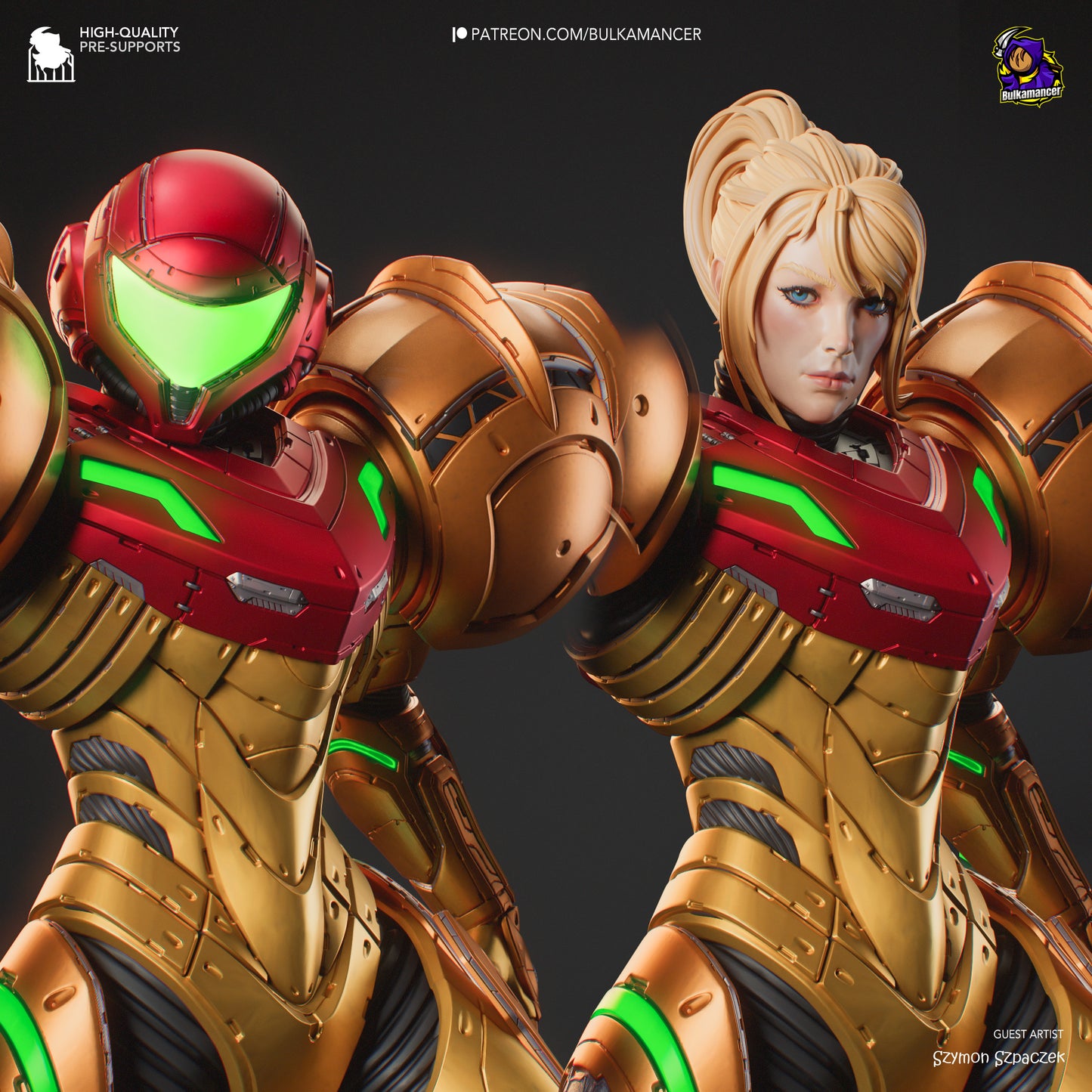 Metroid Samus Resin Fan Art - MTO (Design by Bulkamancer)