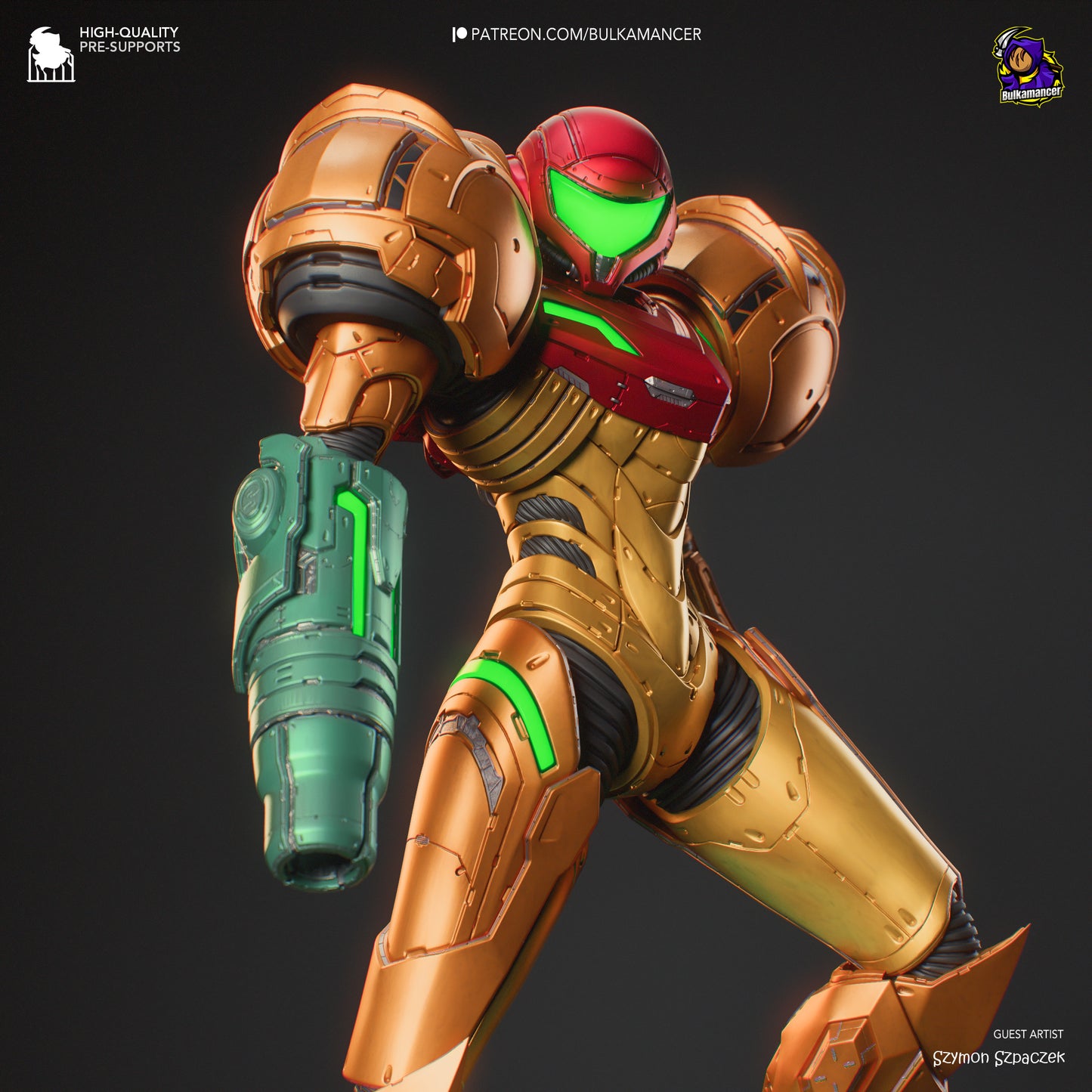 Metroid Samus Resin Fan Art - MTO (Design by Bulkamancer)