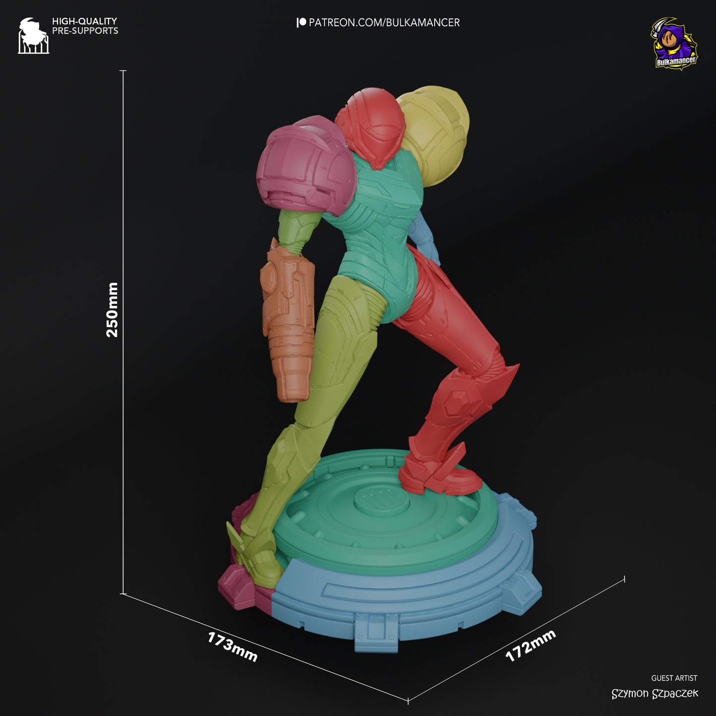 Metroid Samus Resin Fan Art - MTO (Design by Bulkamancer)