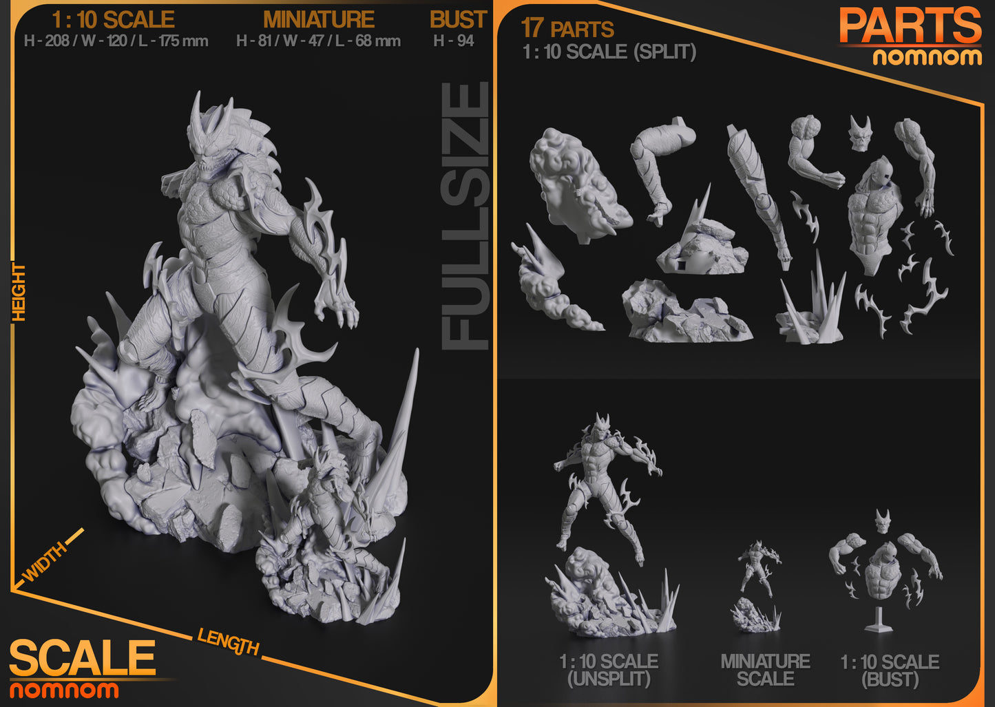 Kaiju No.8 Resin Fan Art - MTO (NN)