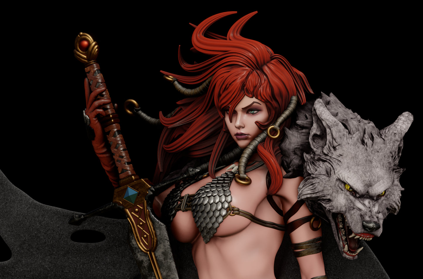 Red Sonja Resin Fan Art - MTO (ATV)