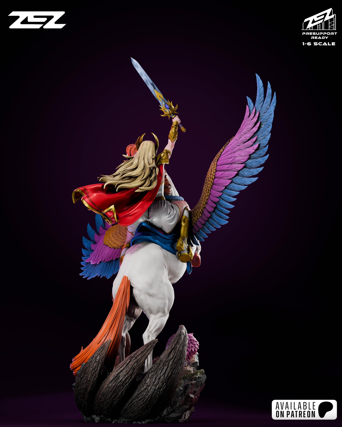 She Ra Resin Sculpture Fan Art - MTO (ZEZ)