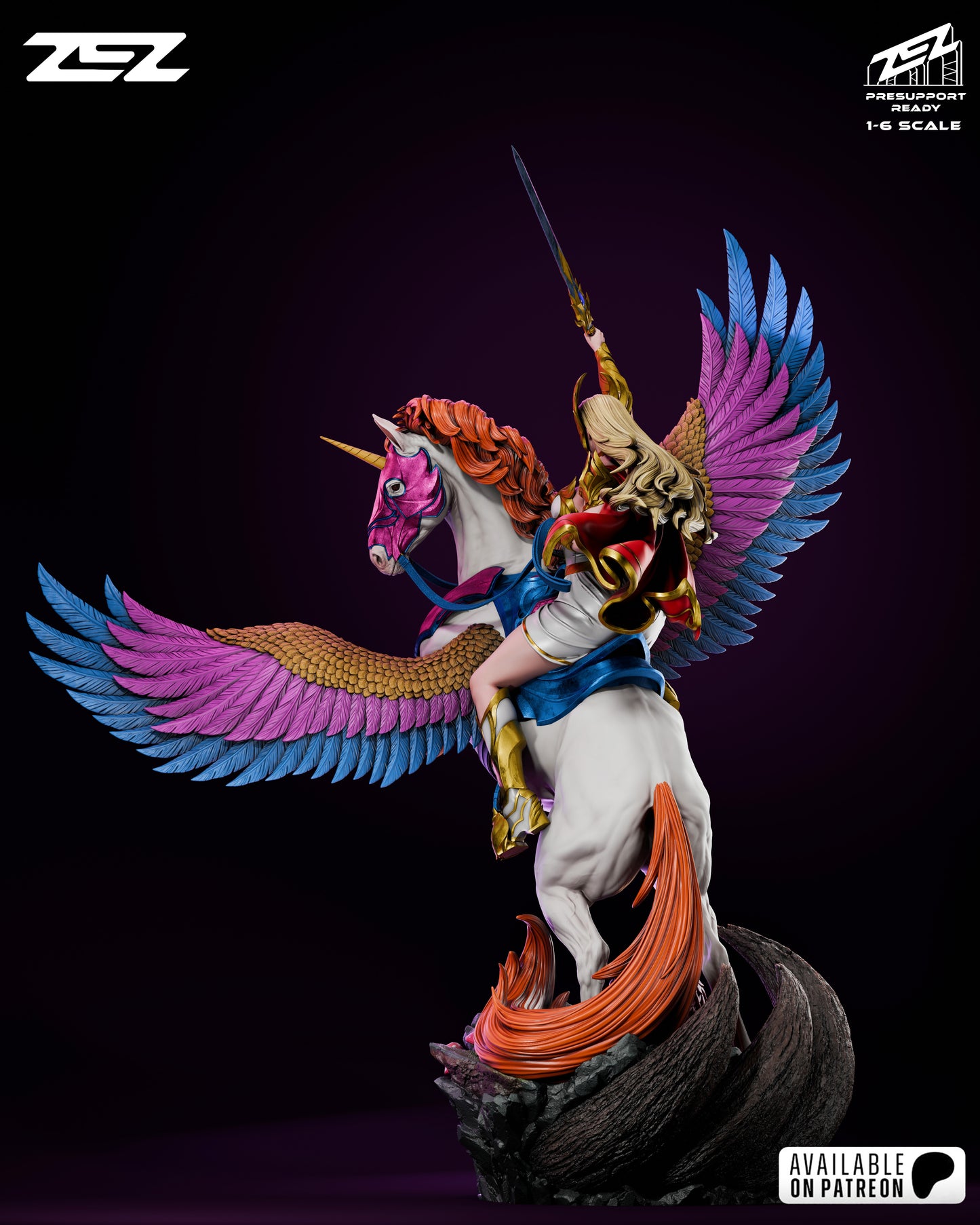 She Ra Resin Sculpture Fan Art - MTO (ZEZ)