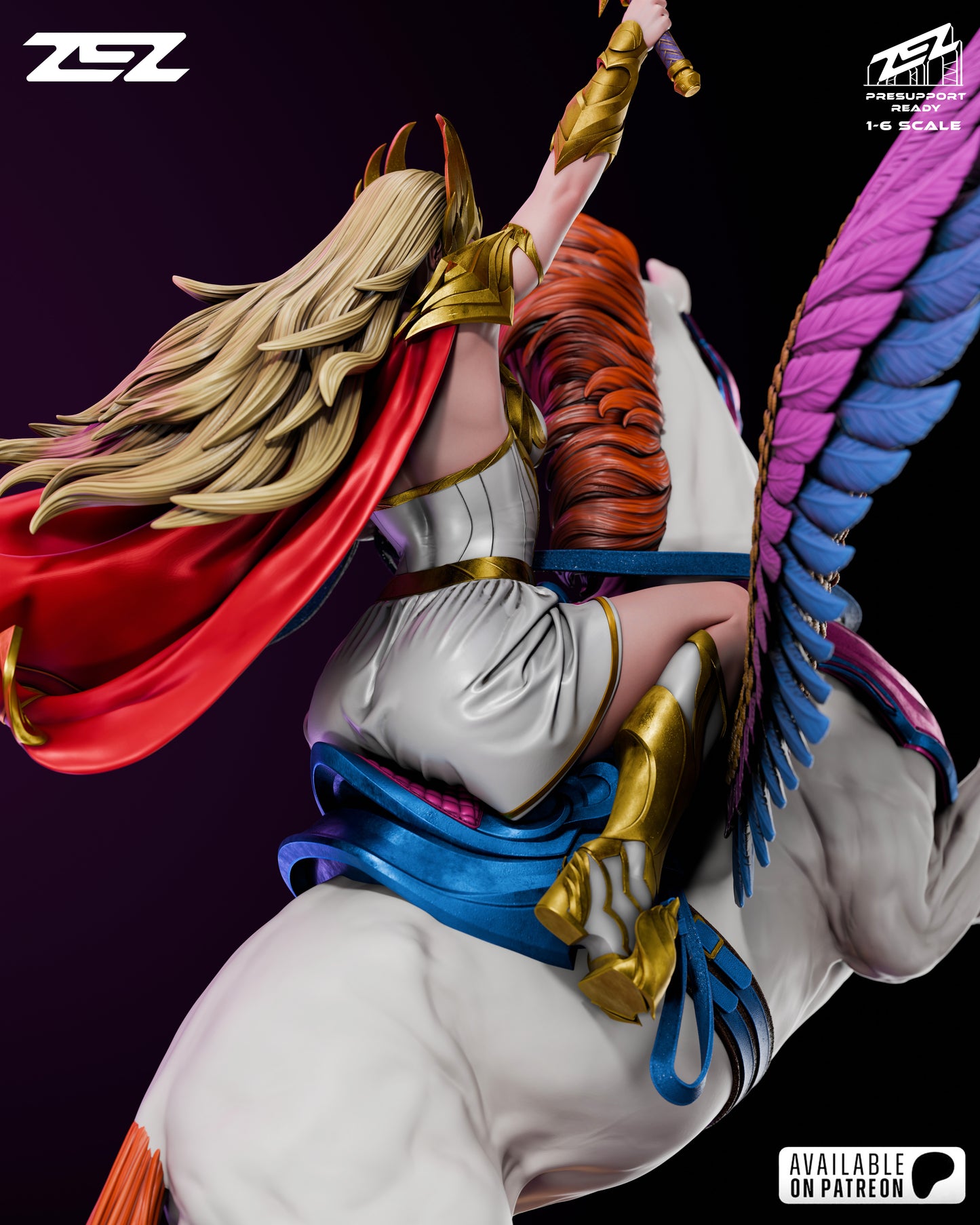 She Ra Resin Sculpture Fan Art - MTO (ZEZ)