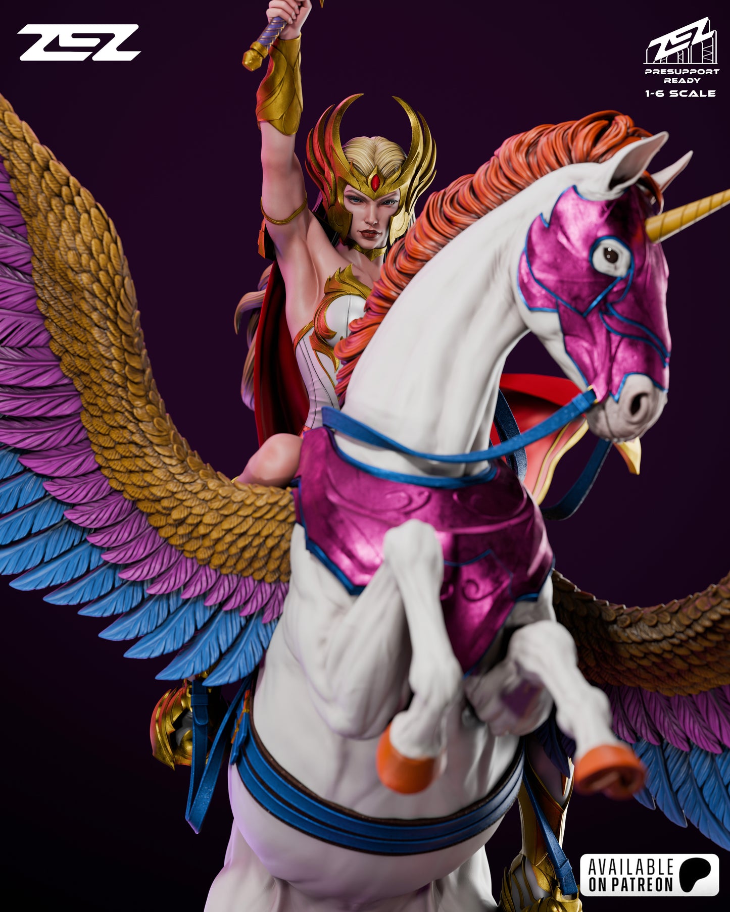 She Ra Resin Sculpture Fan Art - MTO (ZEZ)