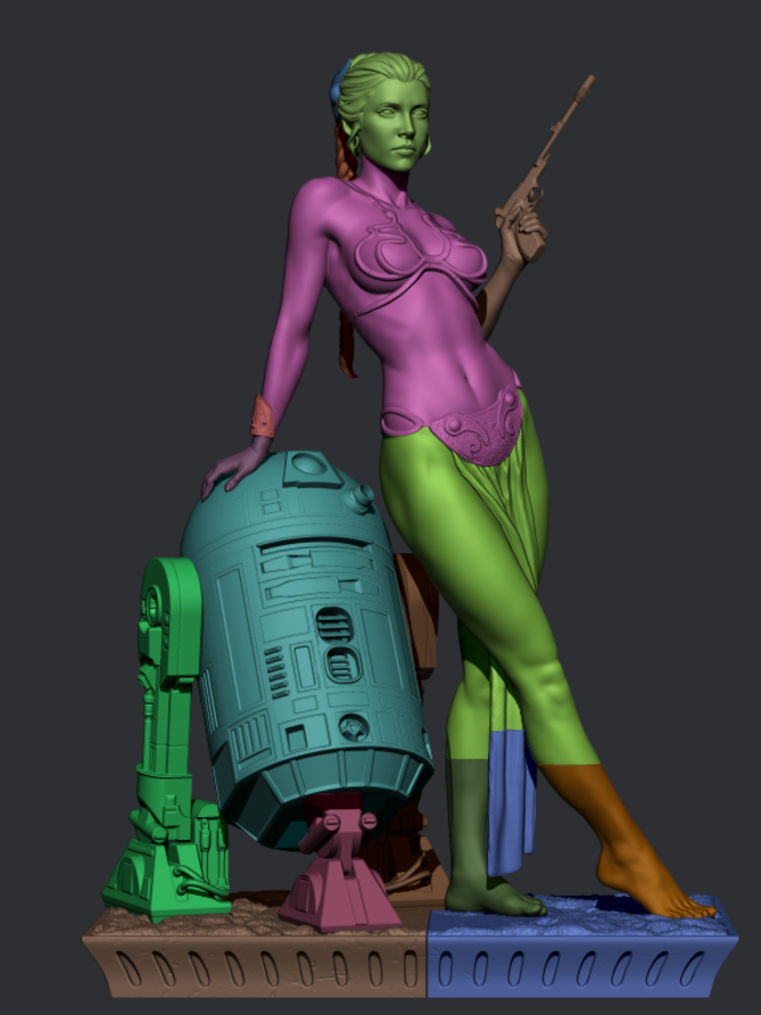 Princess Leia Star Wars Resin Art - MTO (Design by CA3D)