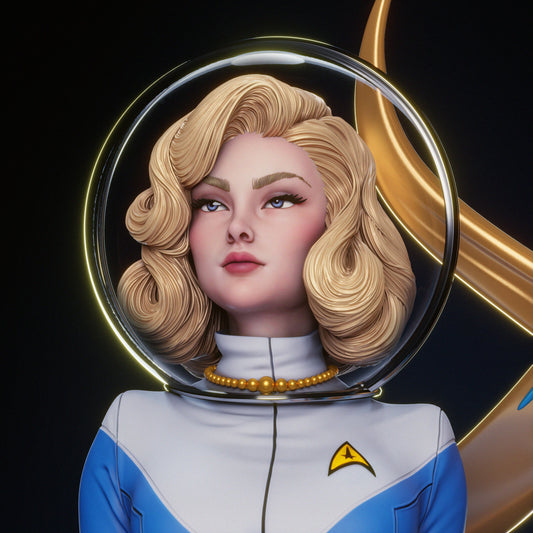Starfleet Officer Resin Art (Design by CA3D)