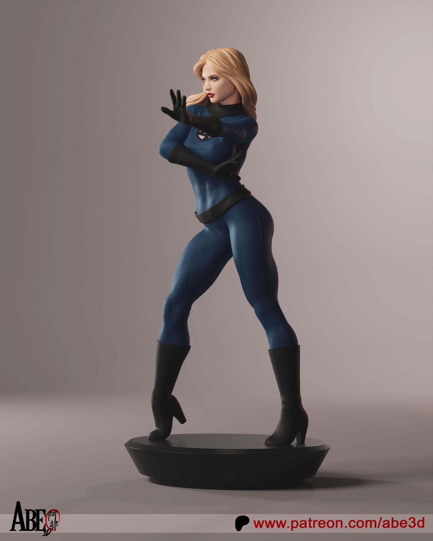 Sue Storm Invisible Woman Resin Fan Art - MTO (Abe3D)