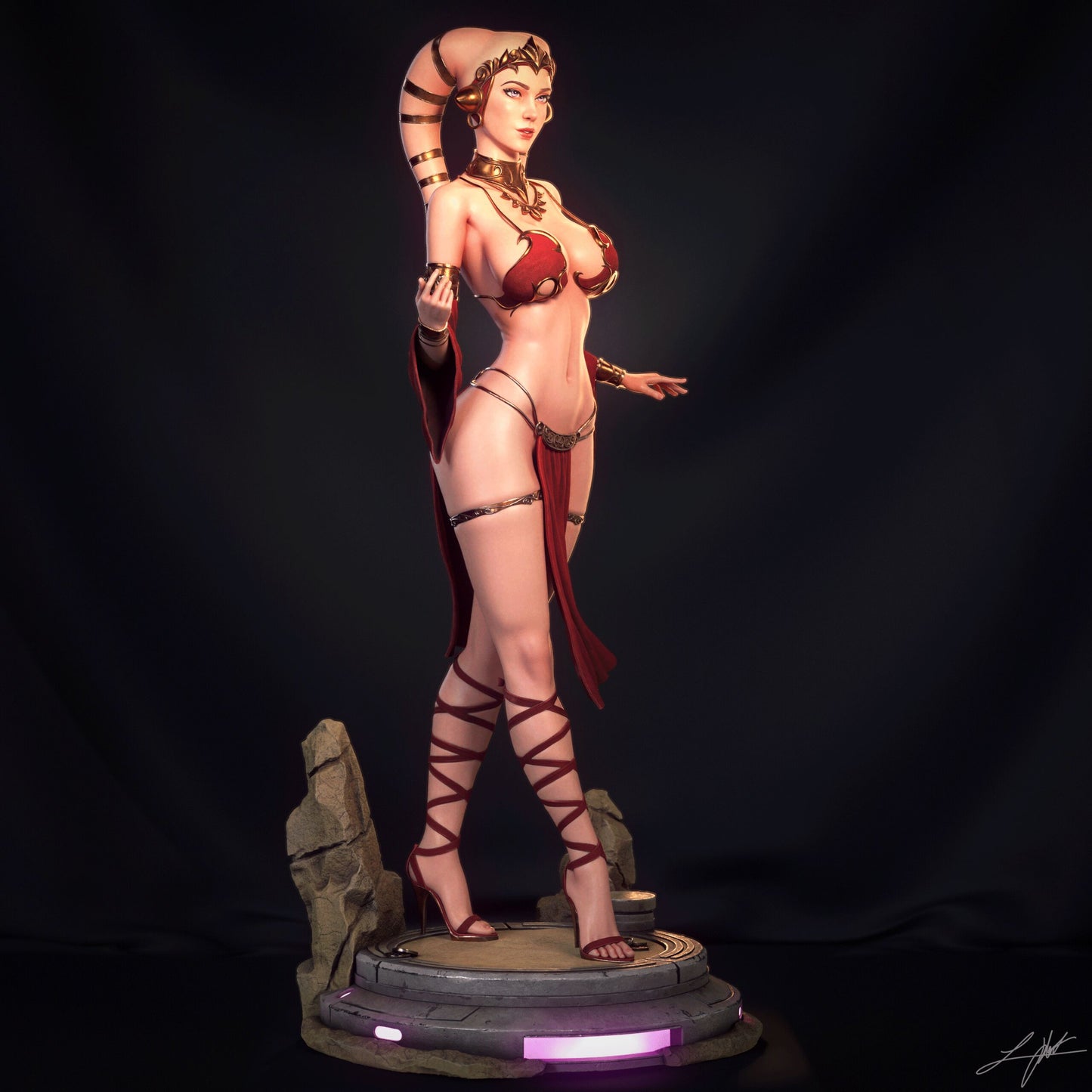 Twi'lek Hostess Resin Fan Art - MTO (Design by Abe3D)