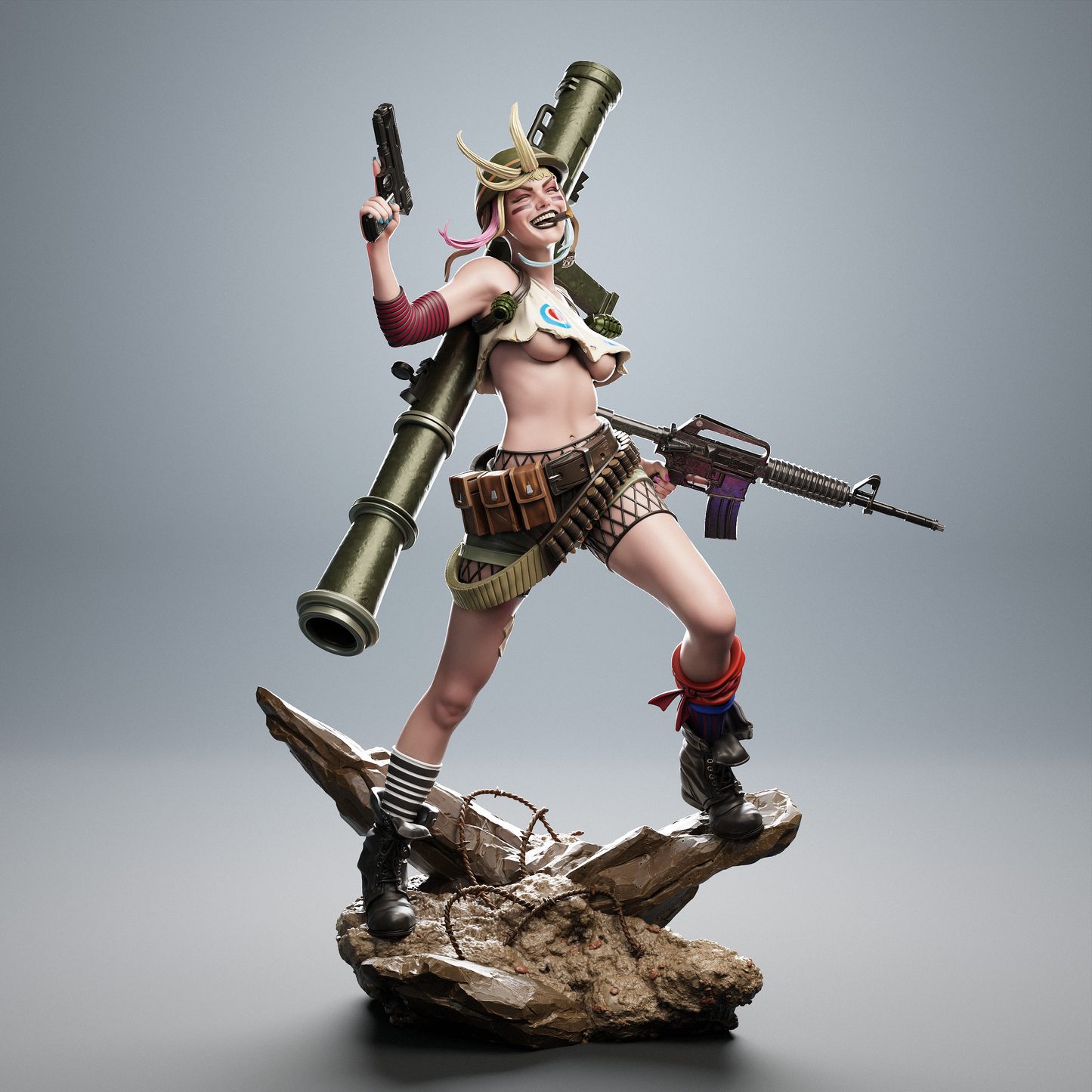 Tank Girl Resin Sculpture (Design by CA3D Studios)
