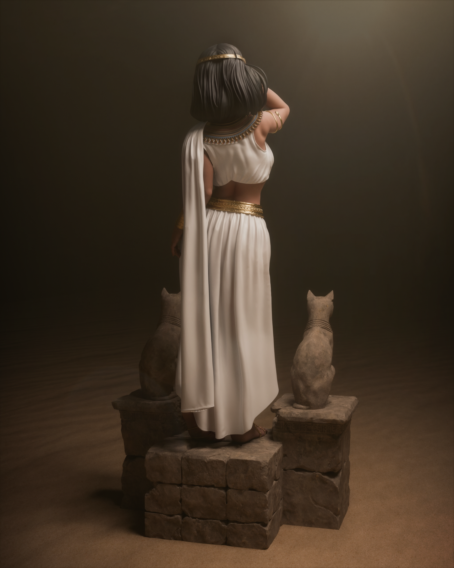Cleopatra Resin Fan Art - MTO (CA3D)