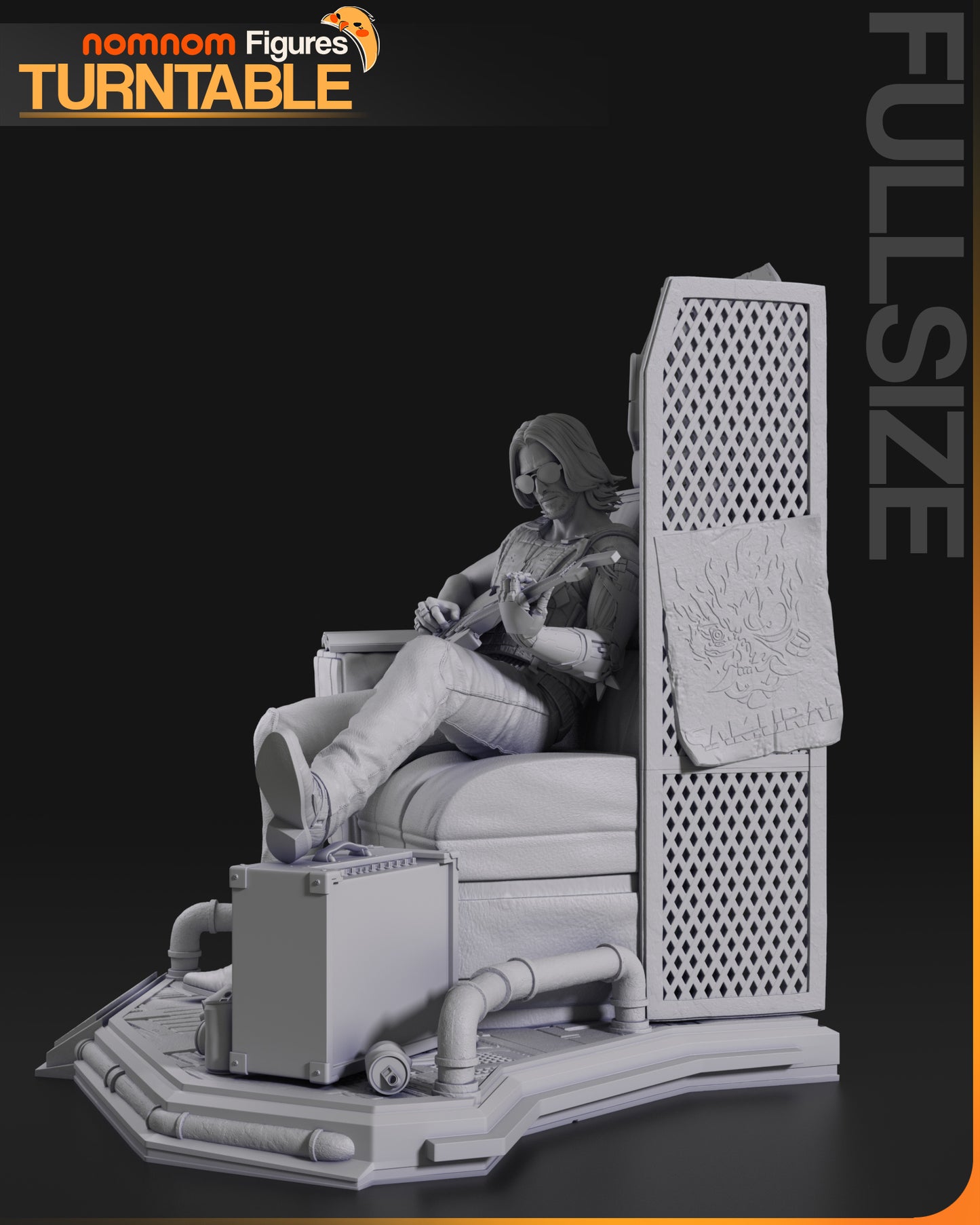Johnny Silverhand Resin Fan Art - MTO (NN)