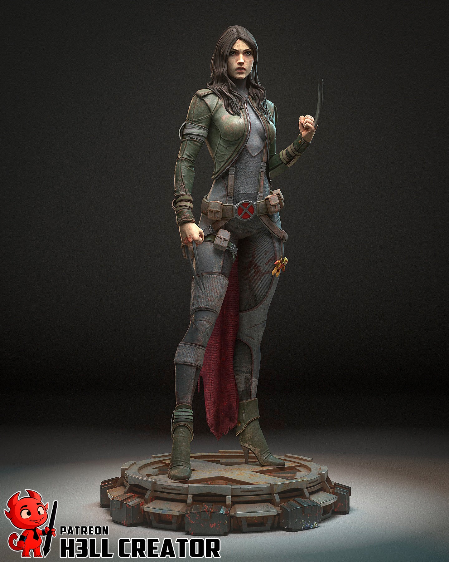 X-23 Resin Fan Art - MTO (Design by H3llcreator)