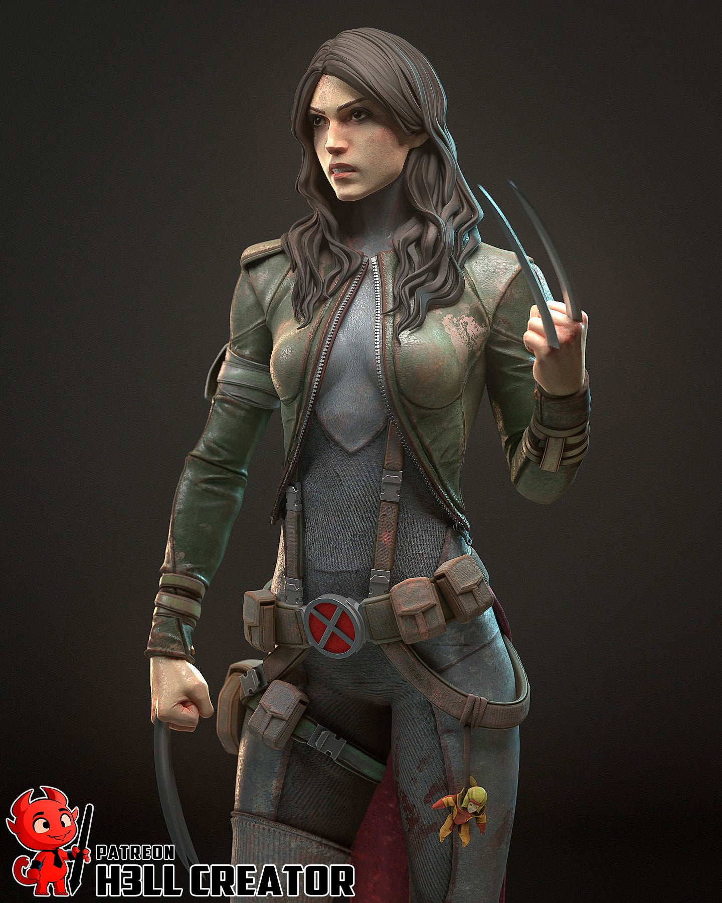 X-23 Resin Fan Art - MTO (Design by H3llcreator)