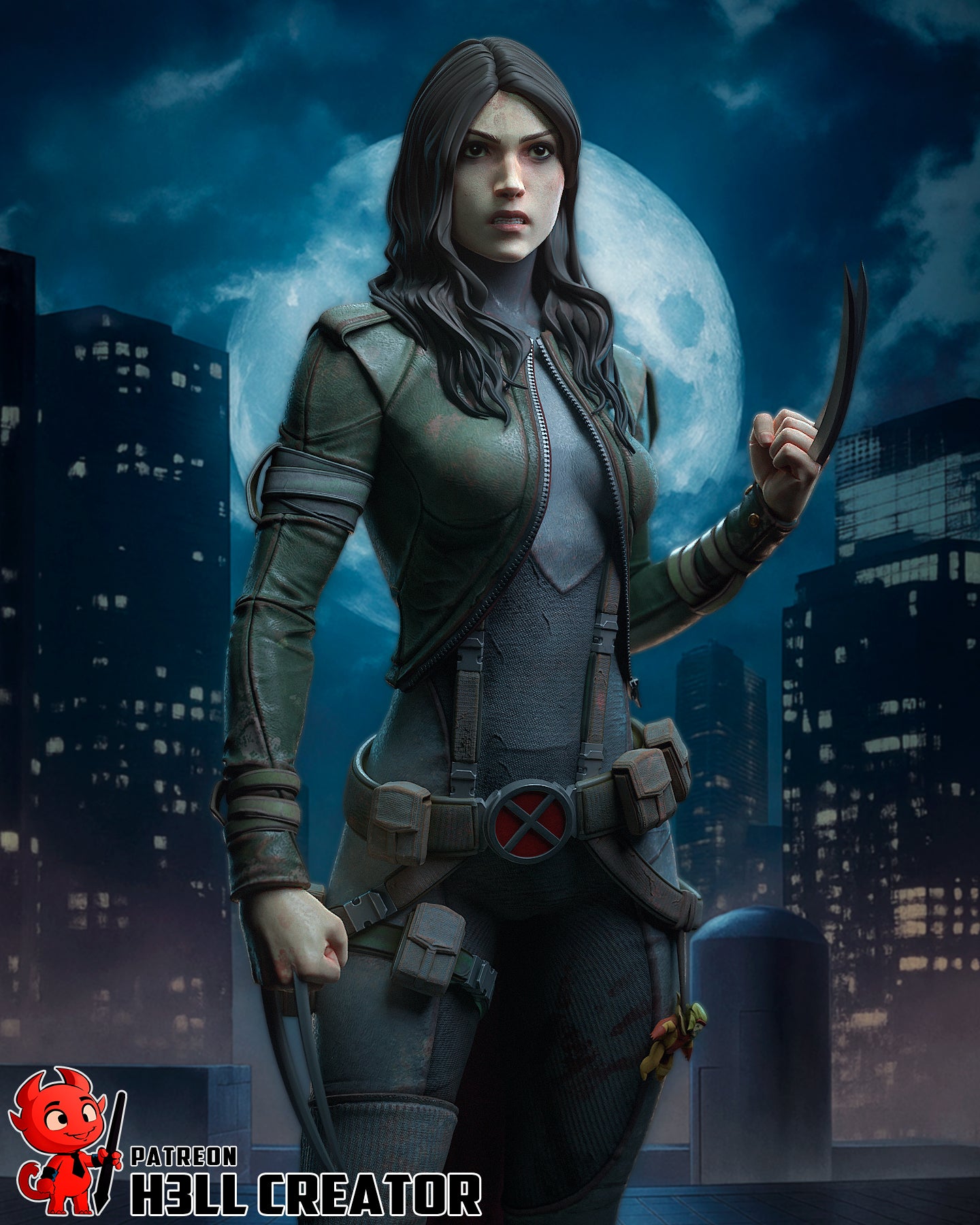 X-23 Resin Fan Art - MTO (Design by H3llcreator)