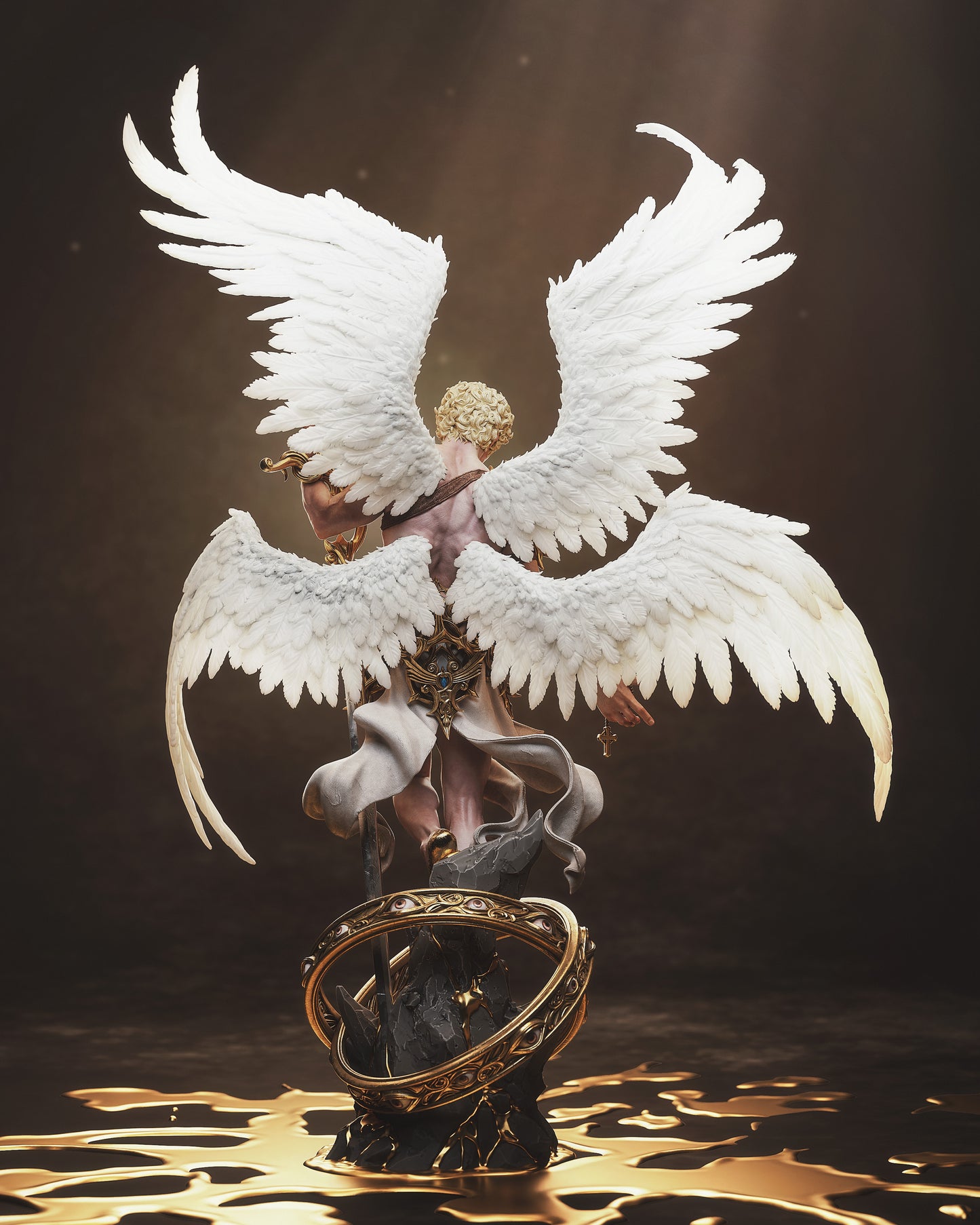 Cherubim Resin Sculpture (Design by CA3D Studios)
