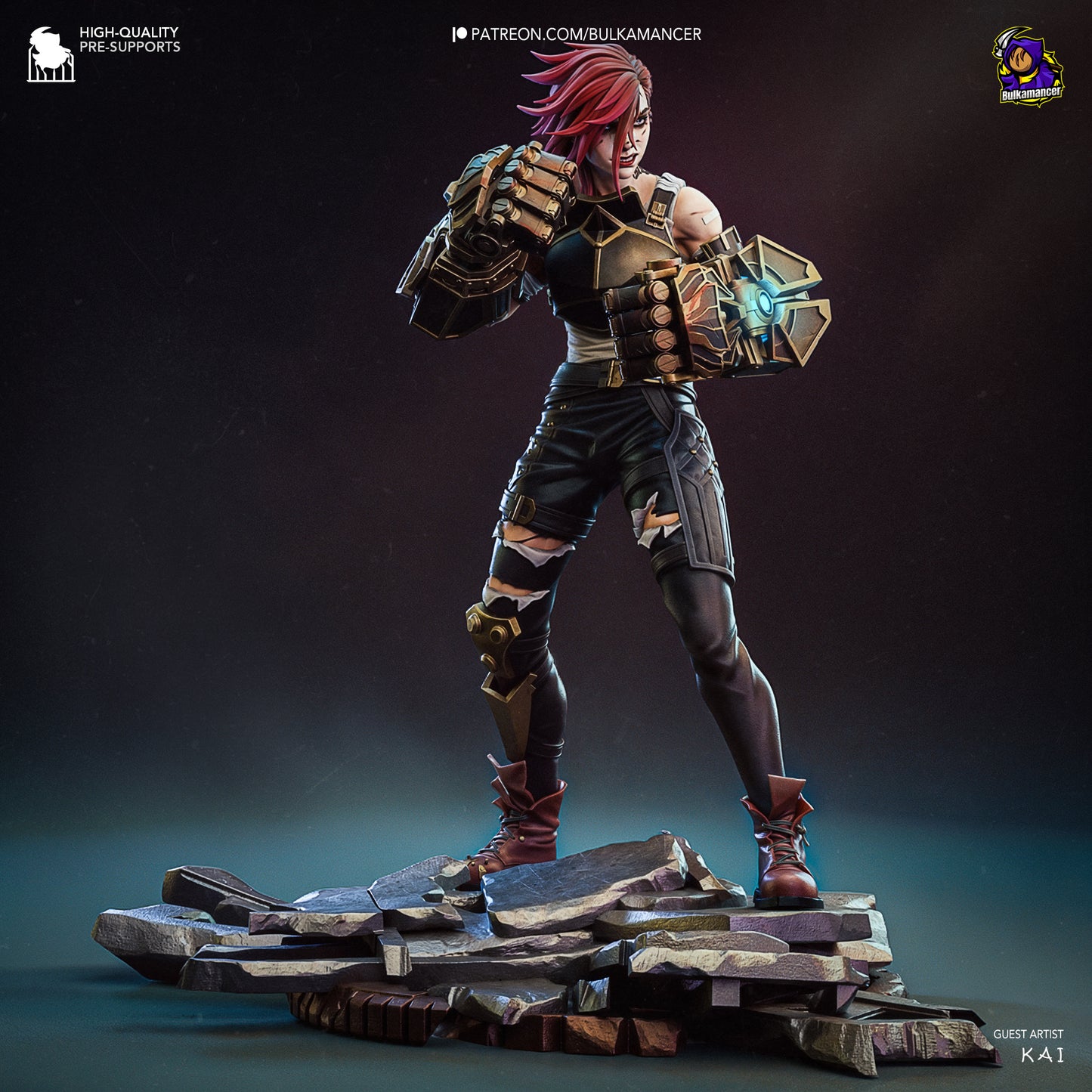 Vi Collectible Resin Fan Art - MTO (Design by Bulkamancer)