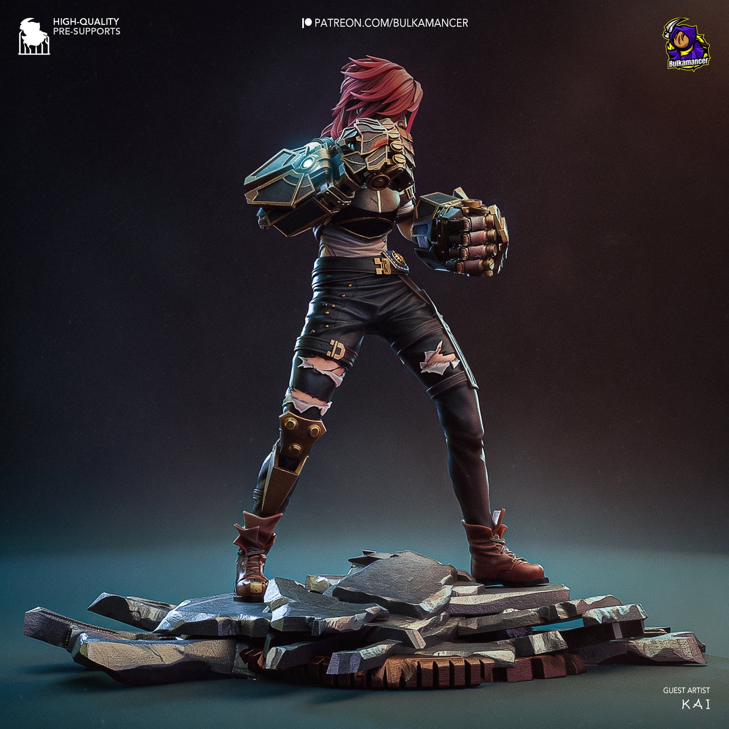 Vi Collectible Resin Fan Art - MTO (Design by Bulkamancer)