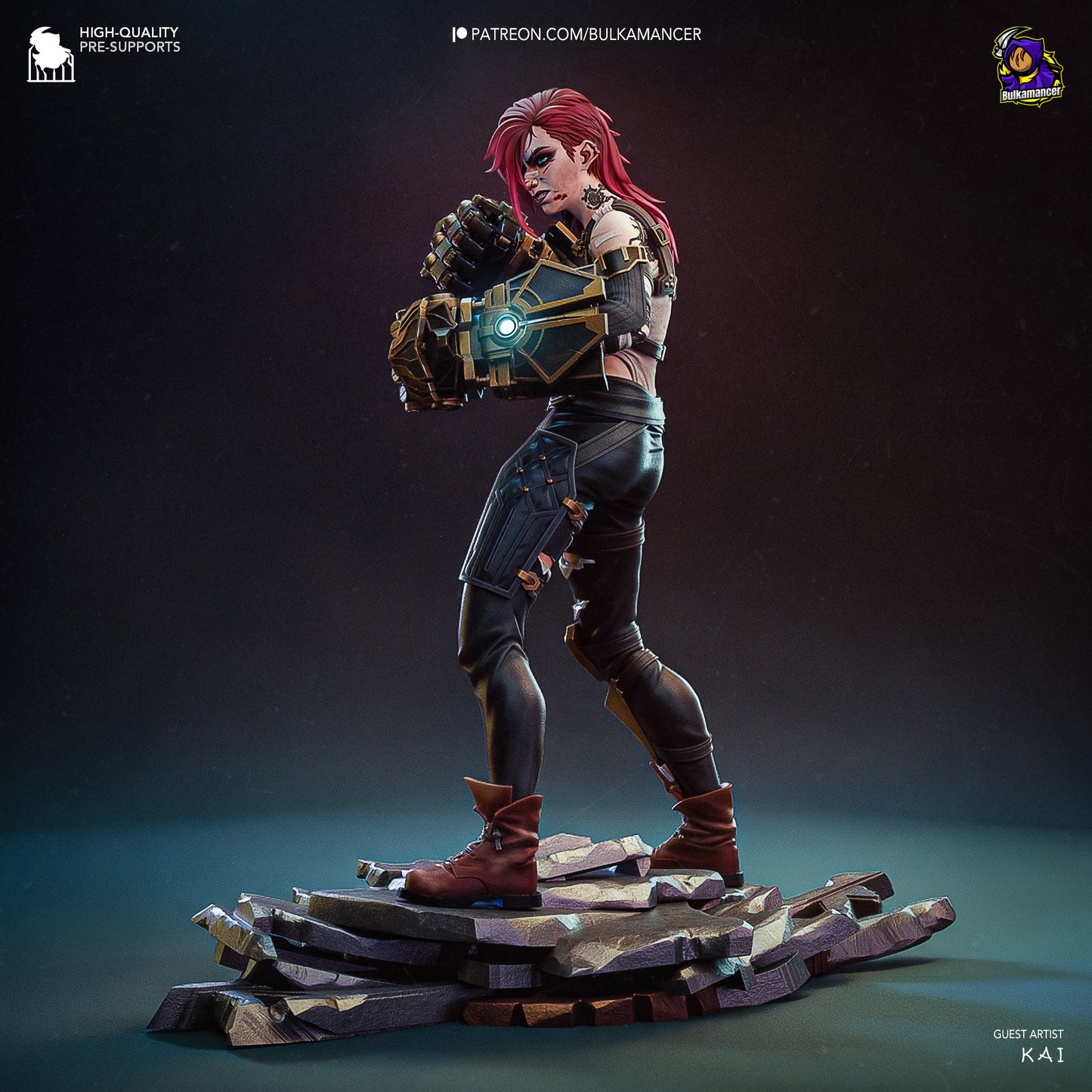 Vi Collectible Resin Fan Art - MTO (Design by Bulkamancer)