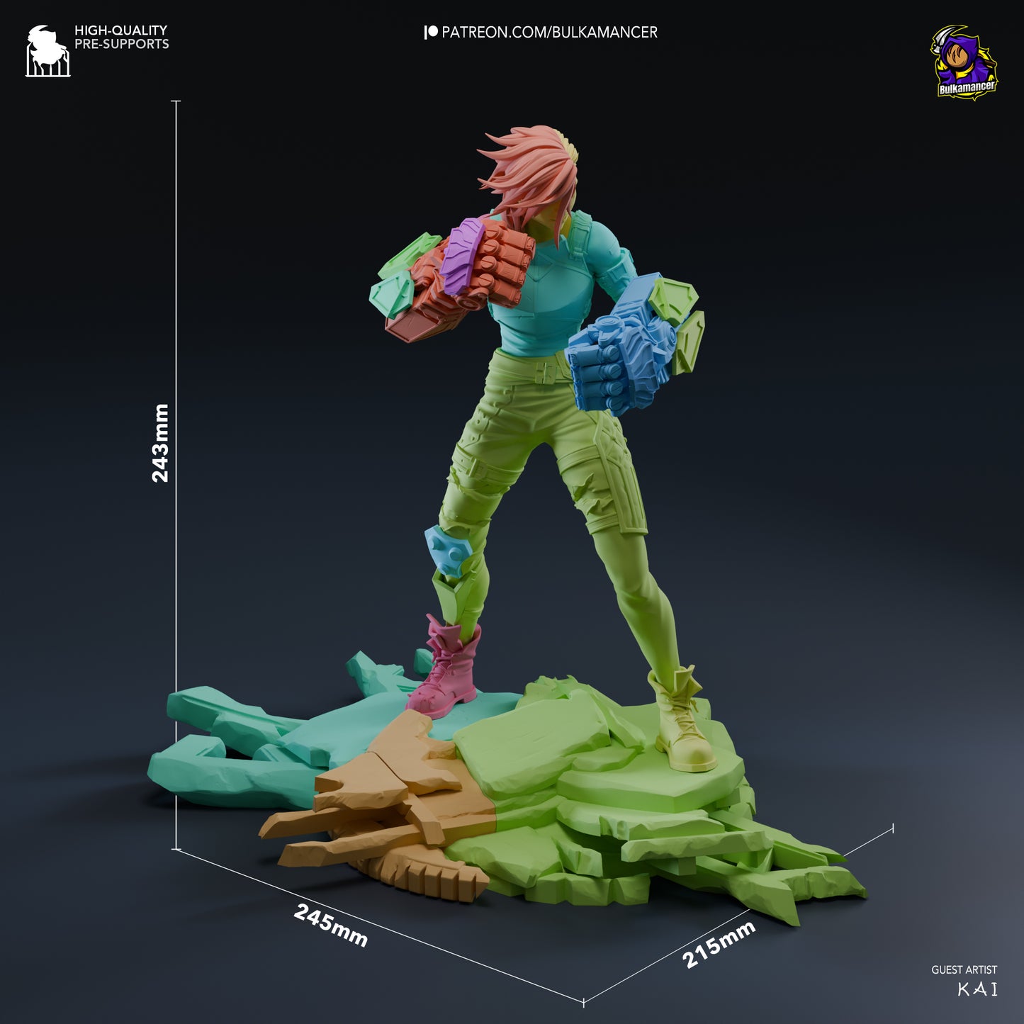 Vi Collectible Resin Fan Art - MTO (Design by Bulkamancer)