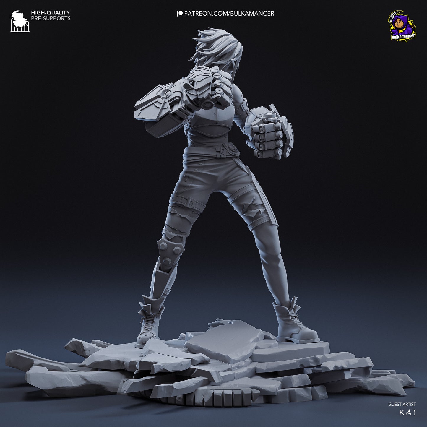 Vi Collectible Resin Fan Art - MTO (Design by Bulkamancer)