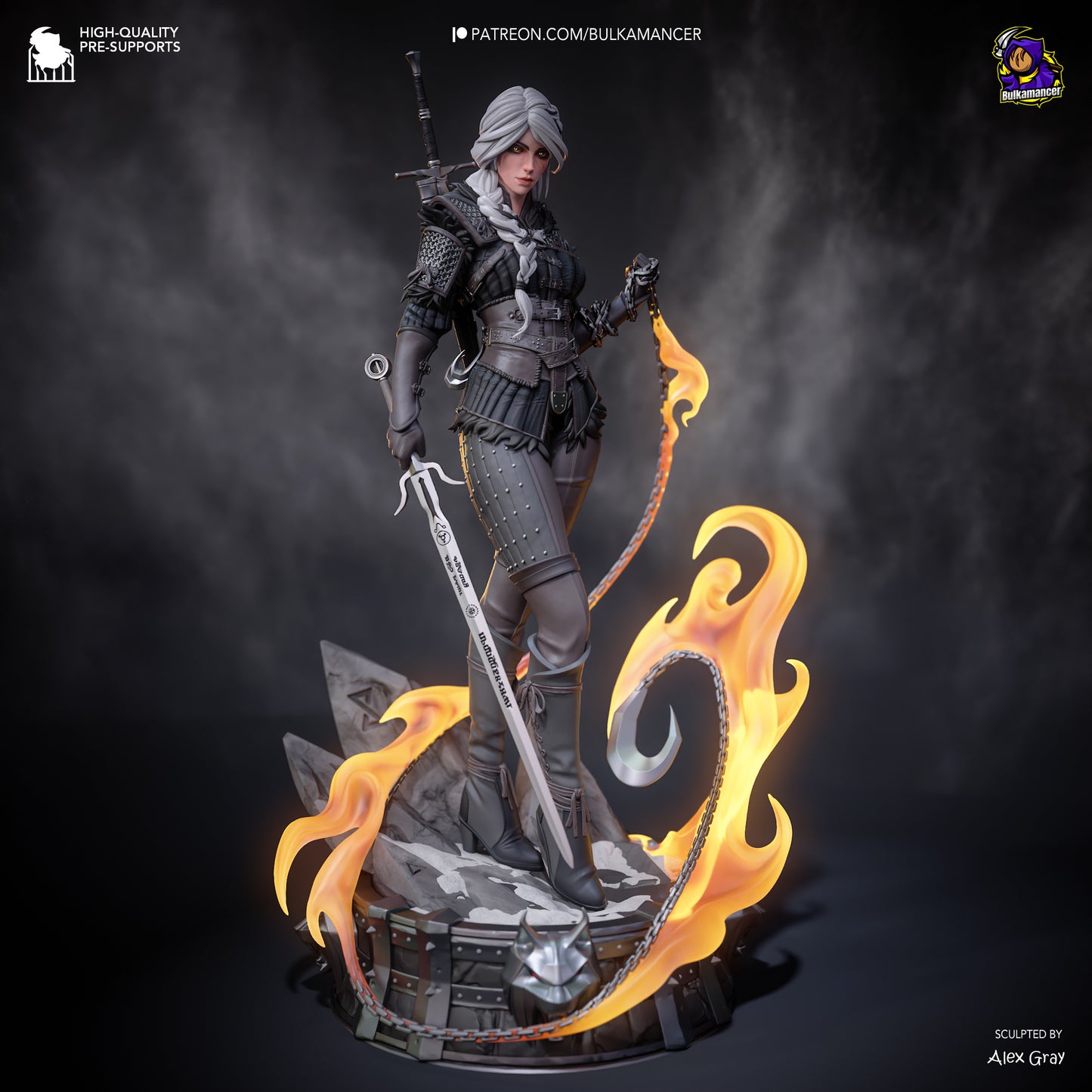 Ciri Resin Fan Art (Design by Bulkamancer)