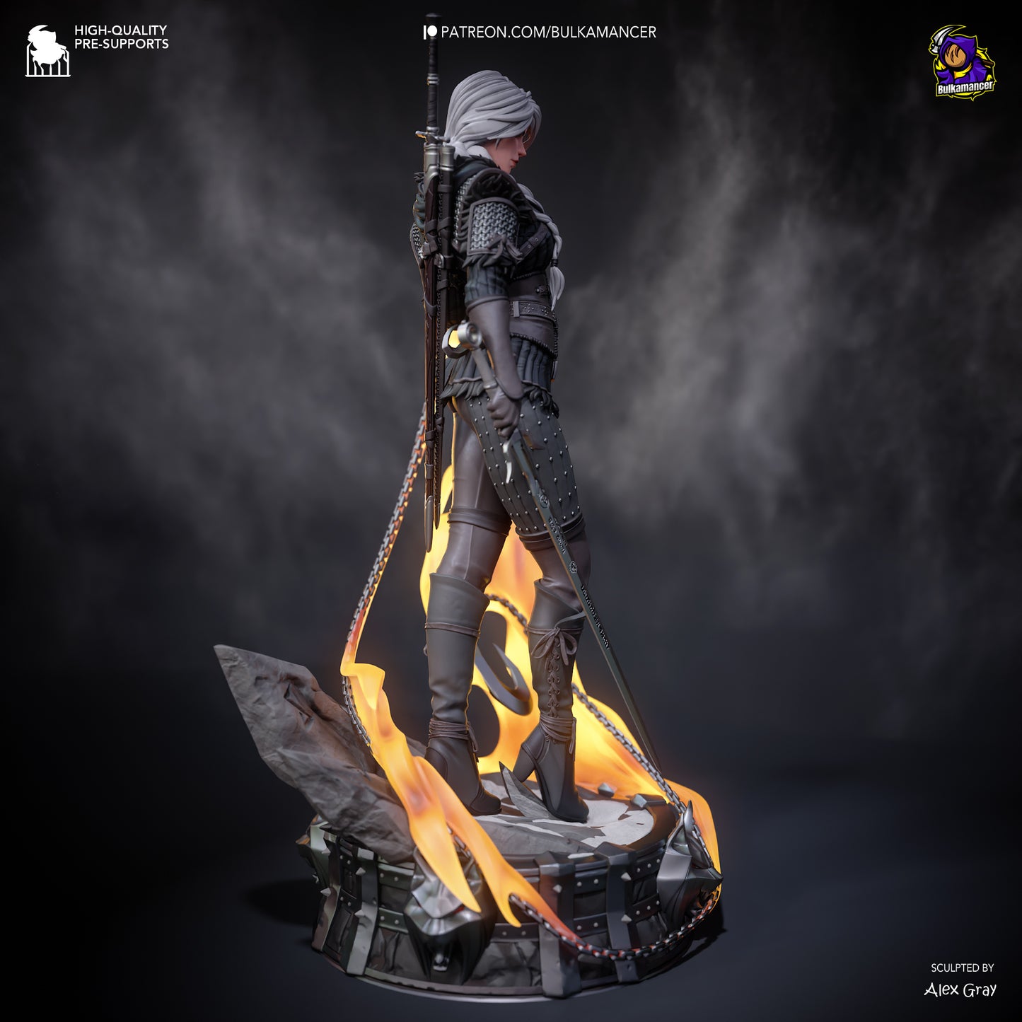 Ciri Resin Fan Art (Design by Bulkamancer)
