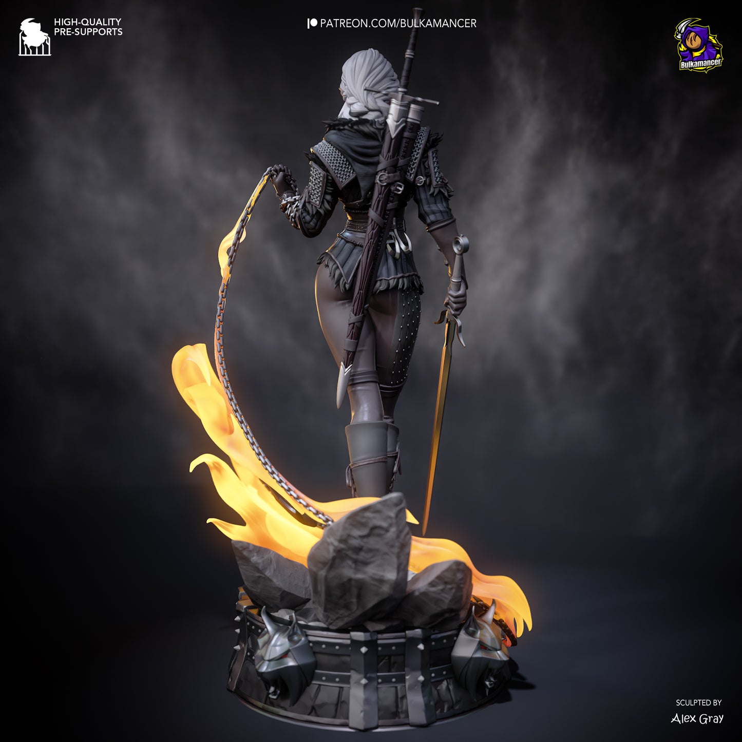 Ciri Resin Fan Art (Design by Bulkamancer)