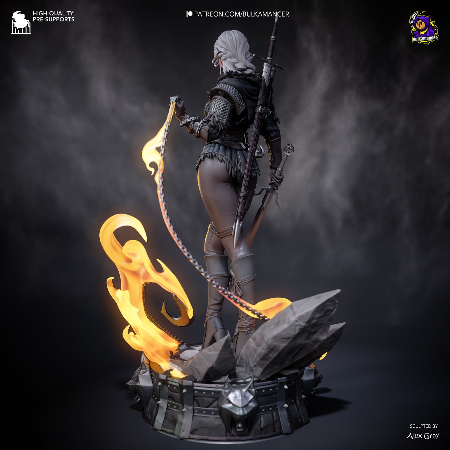 Ciri Resin Fan Art (Design by Bulkamancer)