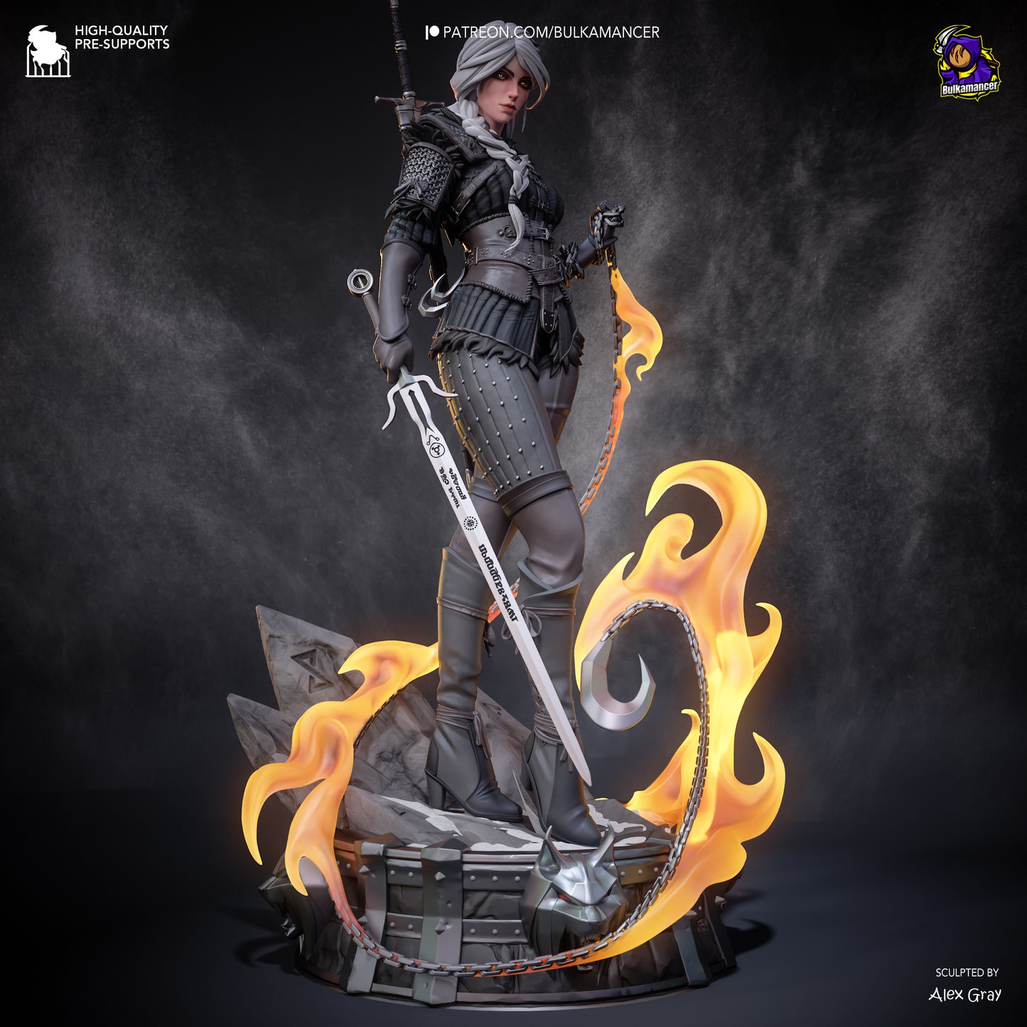 Ciri Resin Fan Art (Design by Bulkamancer)