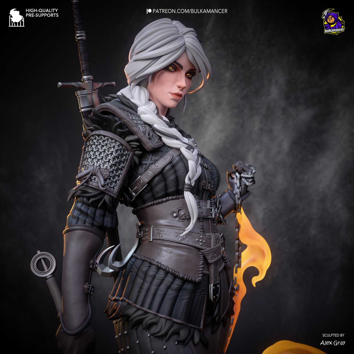 Ciri Resin Fan Art (Design by Bulkamancer)