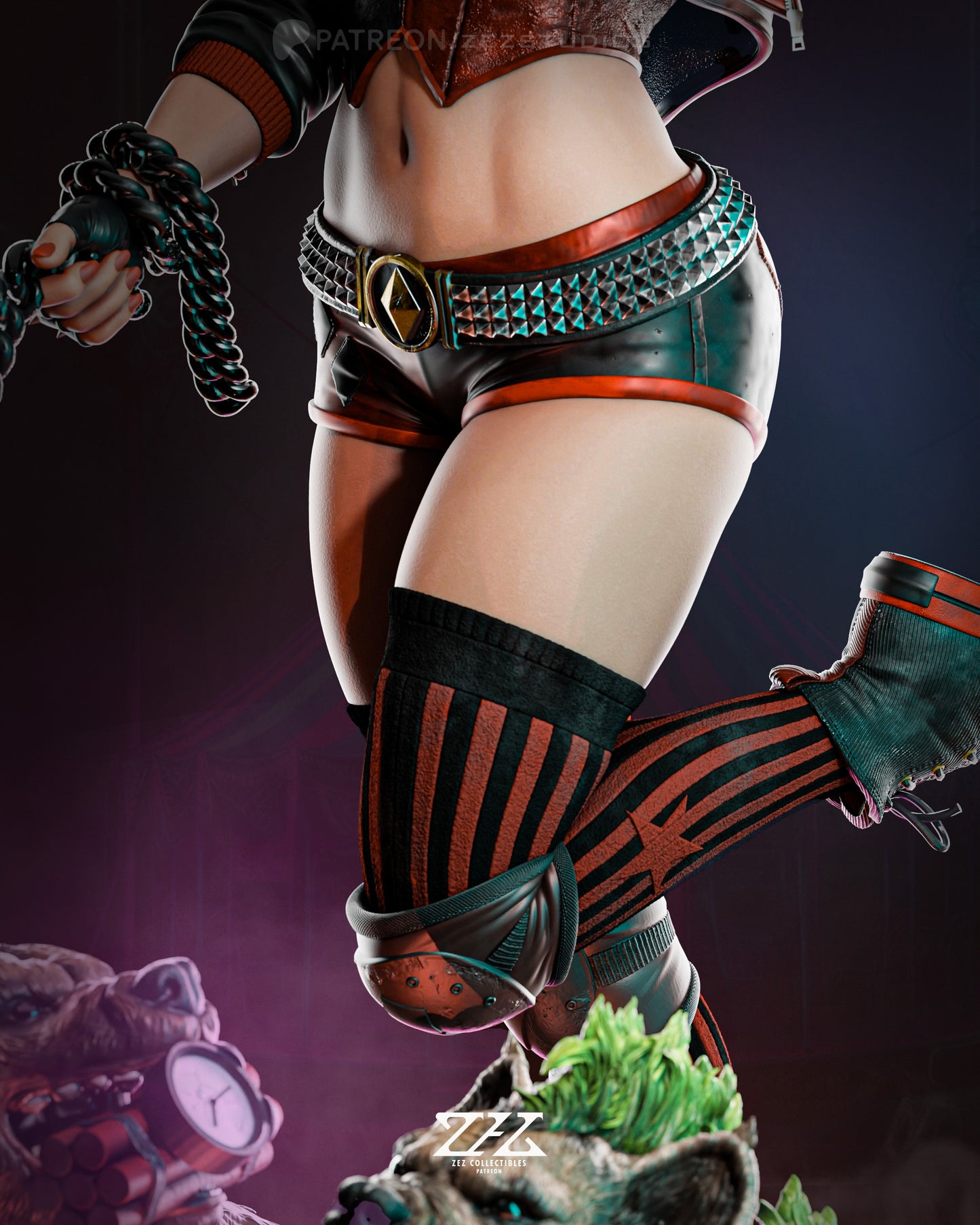 Harley Quinn Collectible Resin Fan Art Pro Painted - MTO (ZEZ)