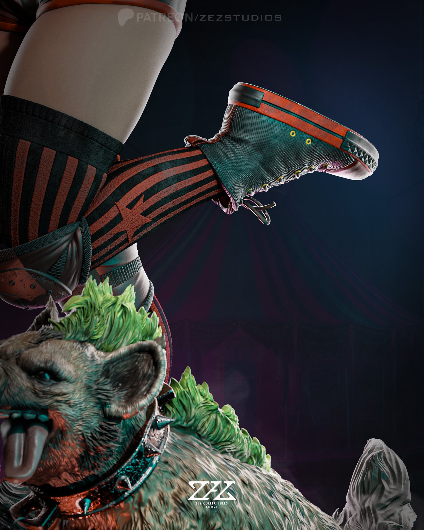 Harley Quinn Collectible Resin Fan Art Pro Painted - MTO (ZEZ)