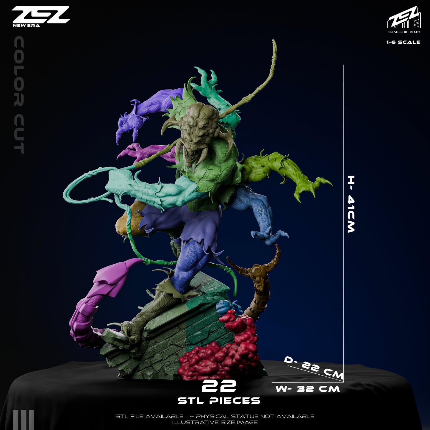 Man Spider Resin Art (Design by ZEZ Studios)