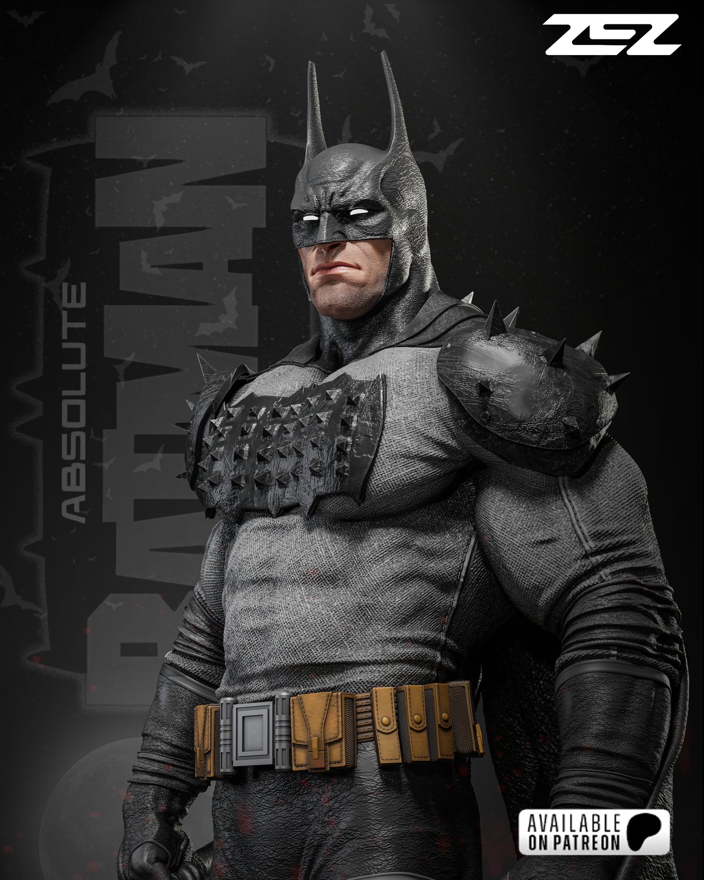 Batman Absolute Resin Sculpture Fan Art - MTO (ZEZ)