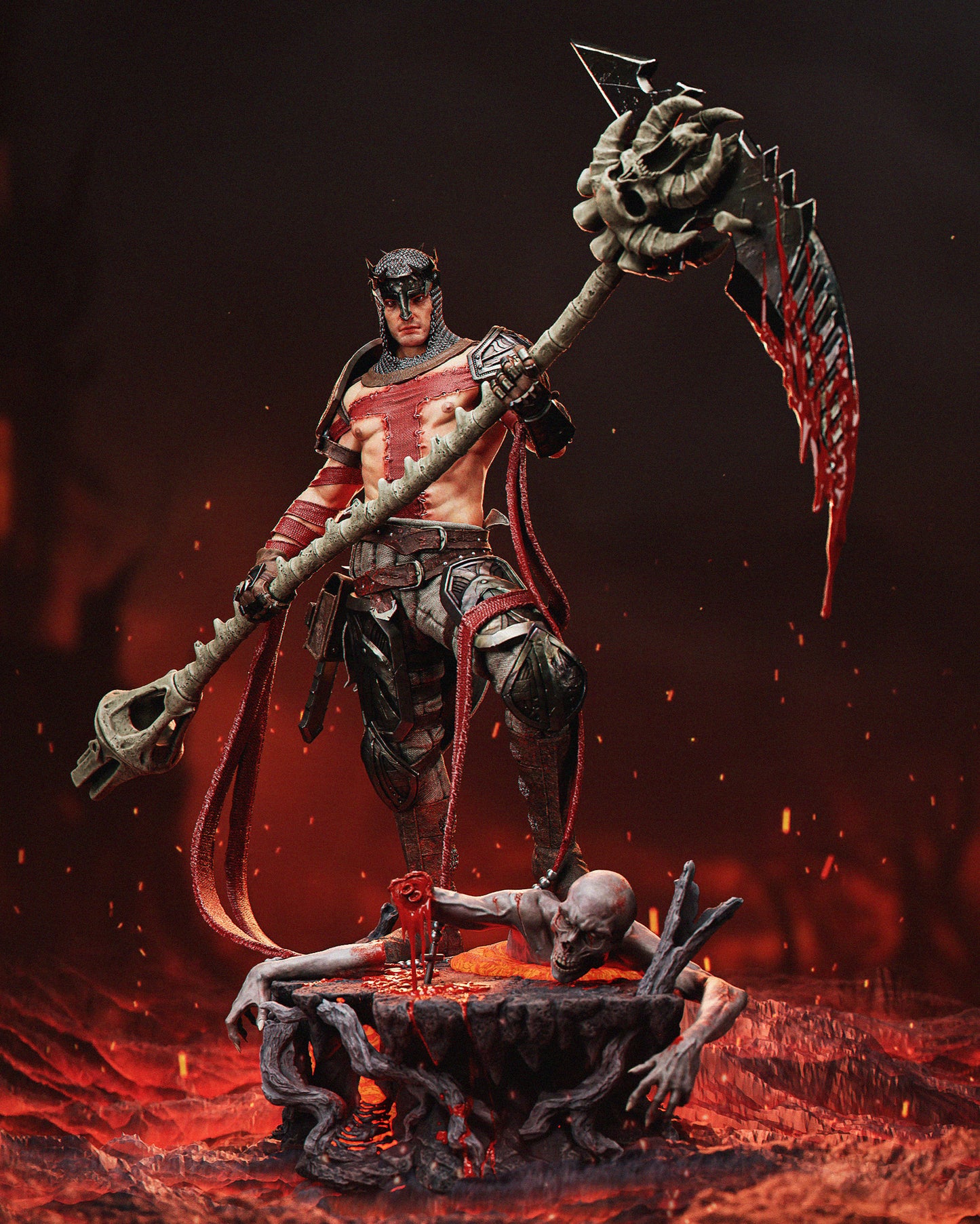Dante's Inferno Resin Sculpture (Design by CA3D Studios)
