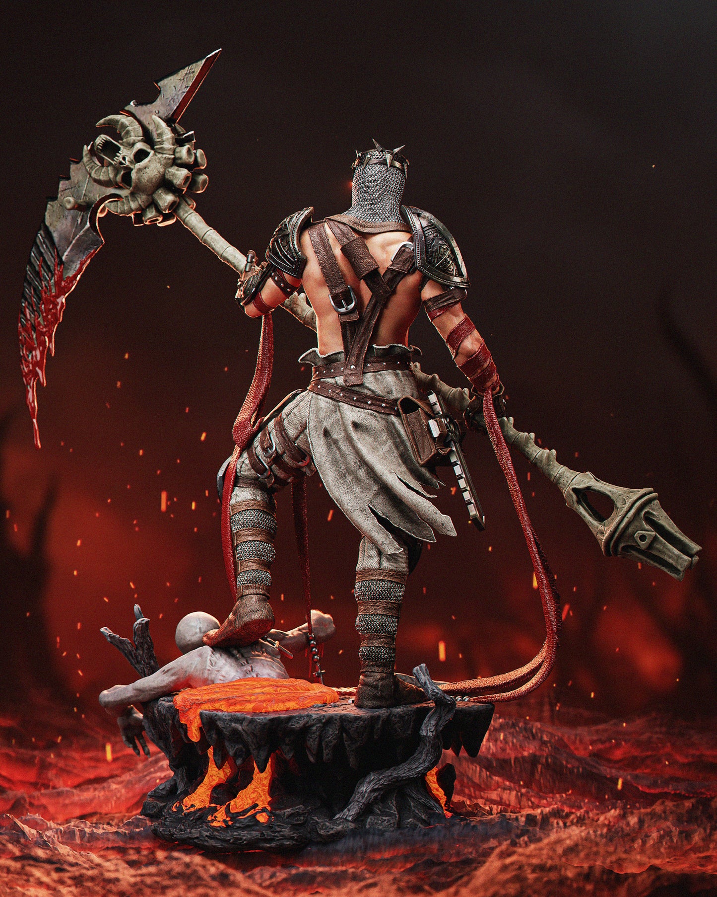 Dante's Inferno Resin Sculpture (Design by CA3D Studios)