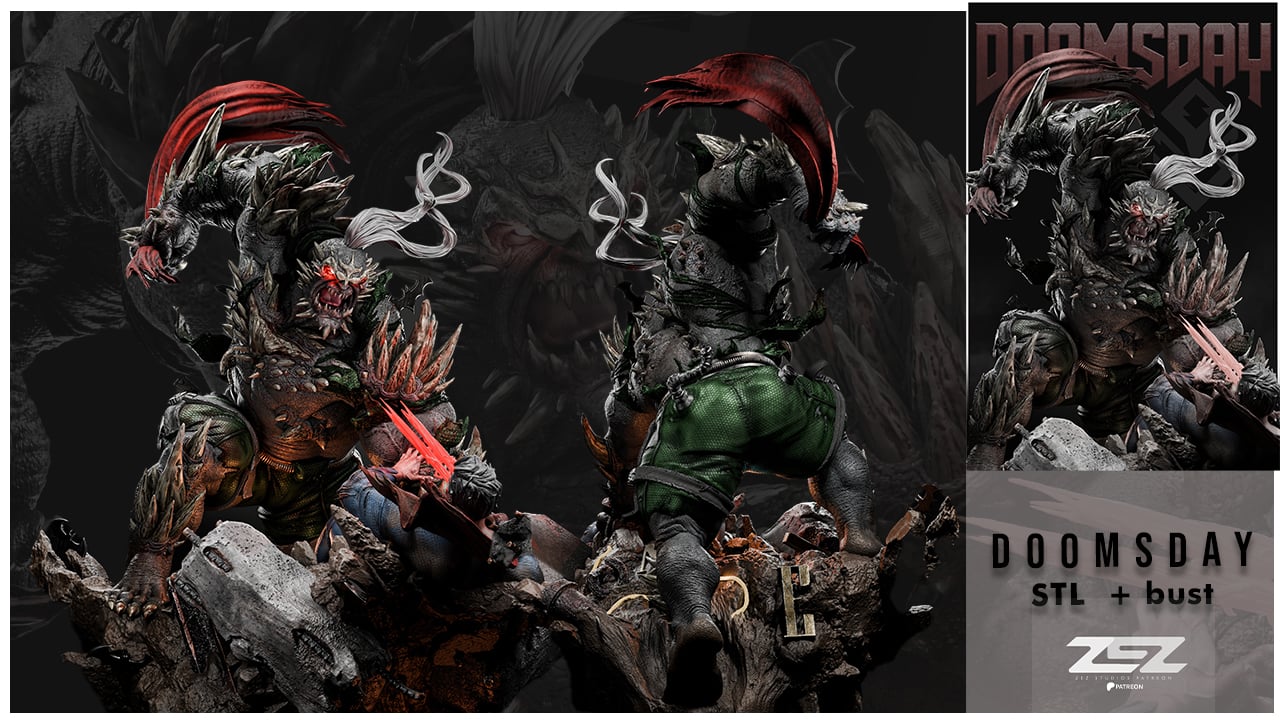 Doomsday Resin Sculpture Fan Art Pro Painted - MTO ZEZ