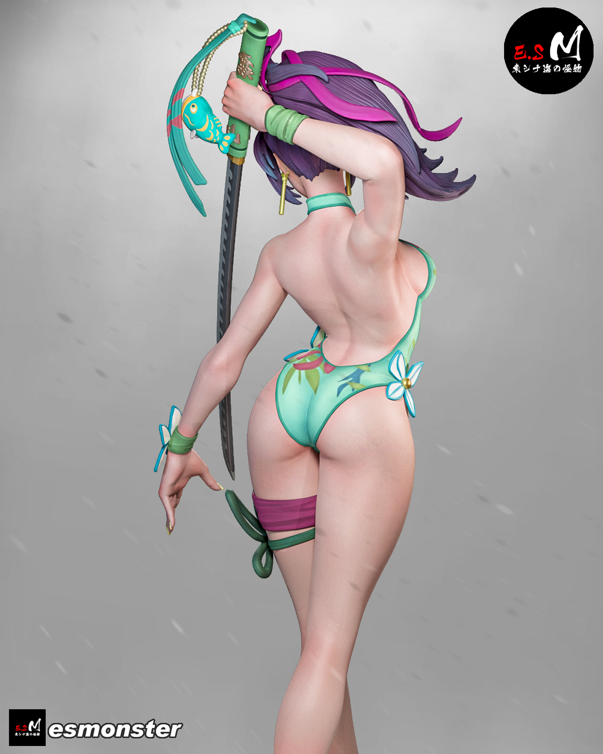 Psylocke Summer Edition Resin Art (East Sea Monster Version)